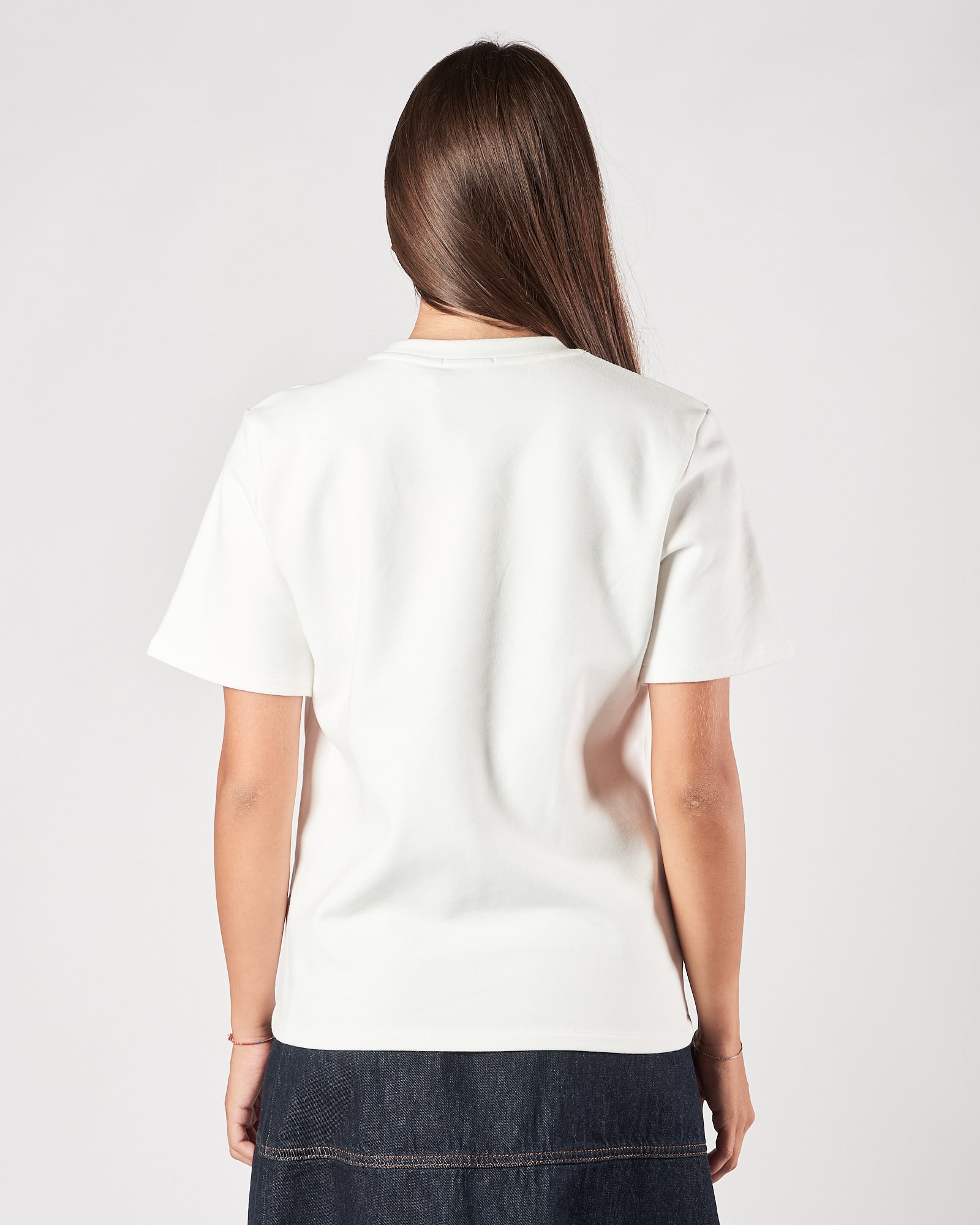 T-shirt Eleh bianca felpata