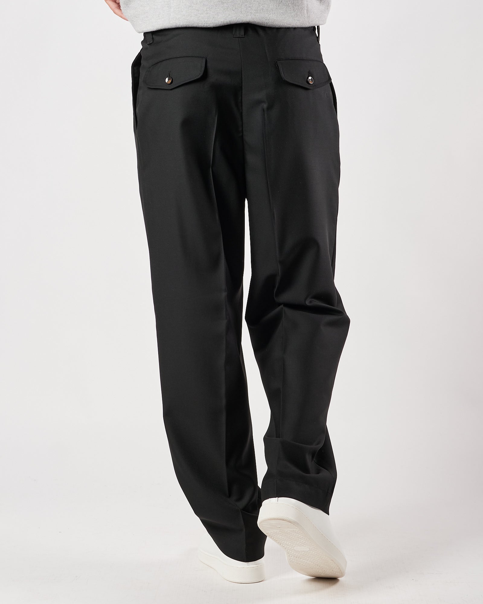 Pantalone Lbm19111 doppia pence largo nero