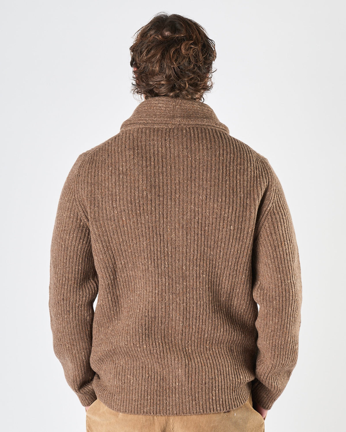 Cardigan A|STORE coste inglesi tortora