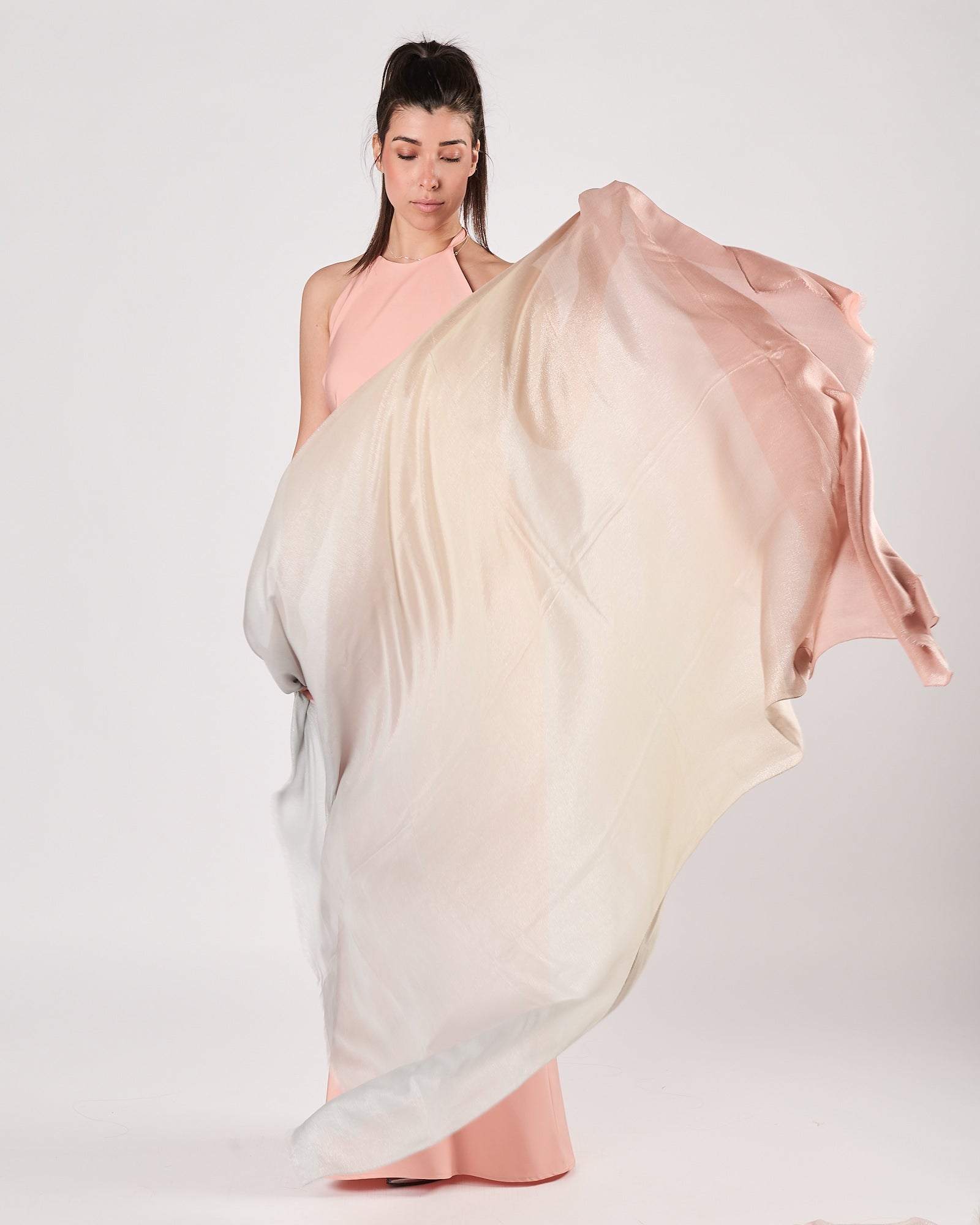 Sciarpa D'Aniello multi color trama lurex