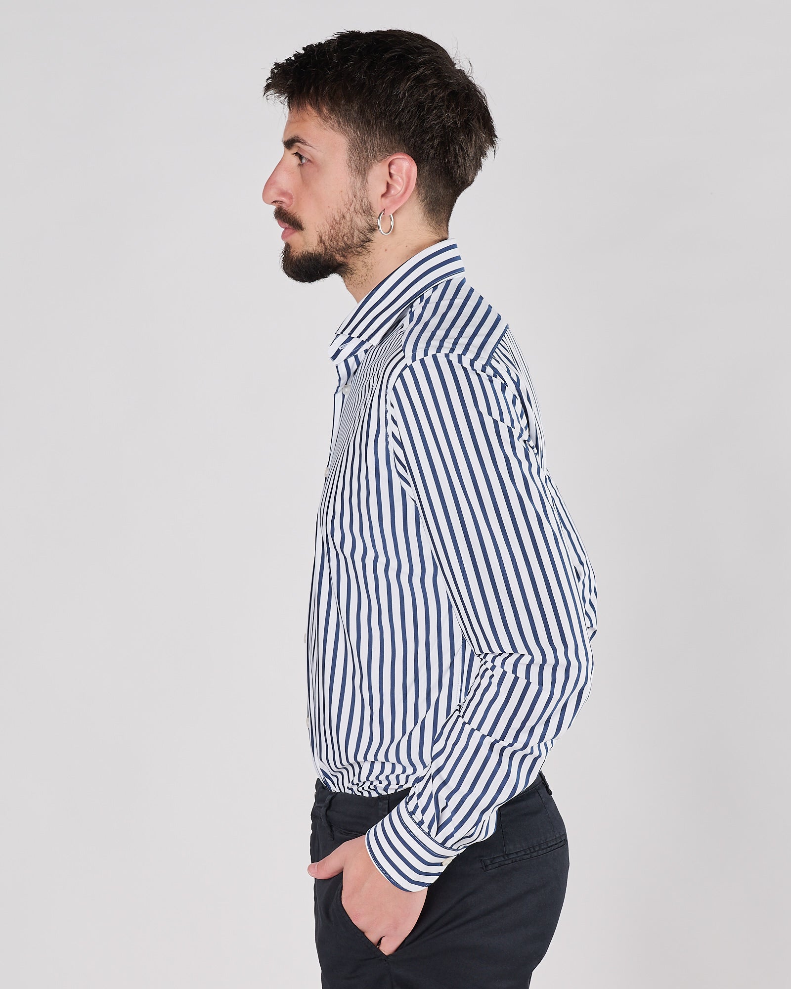 Camicia Xacus active a righe blu