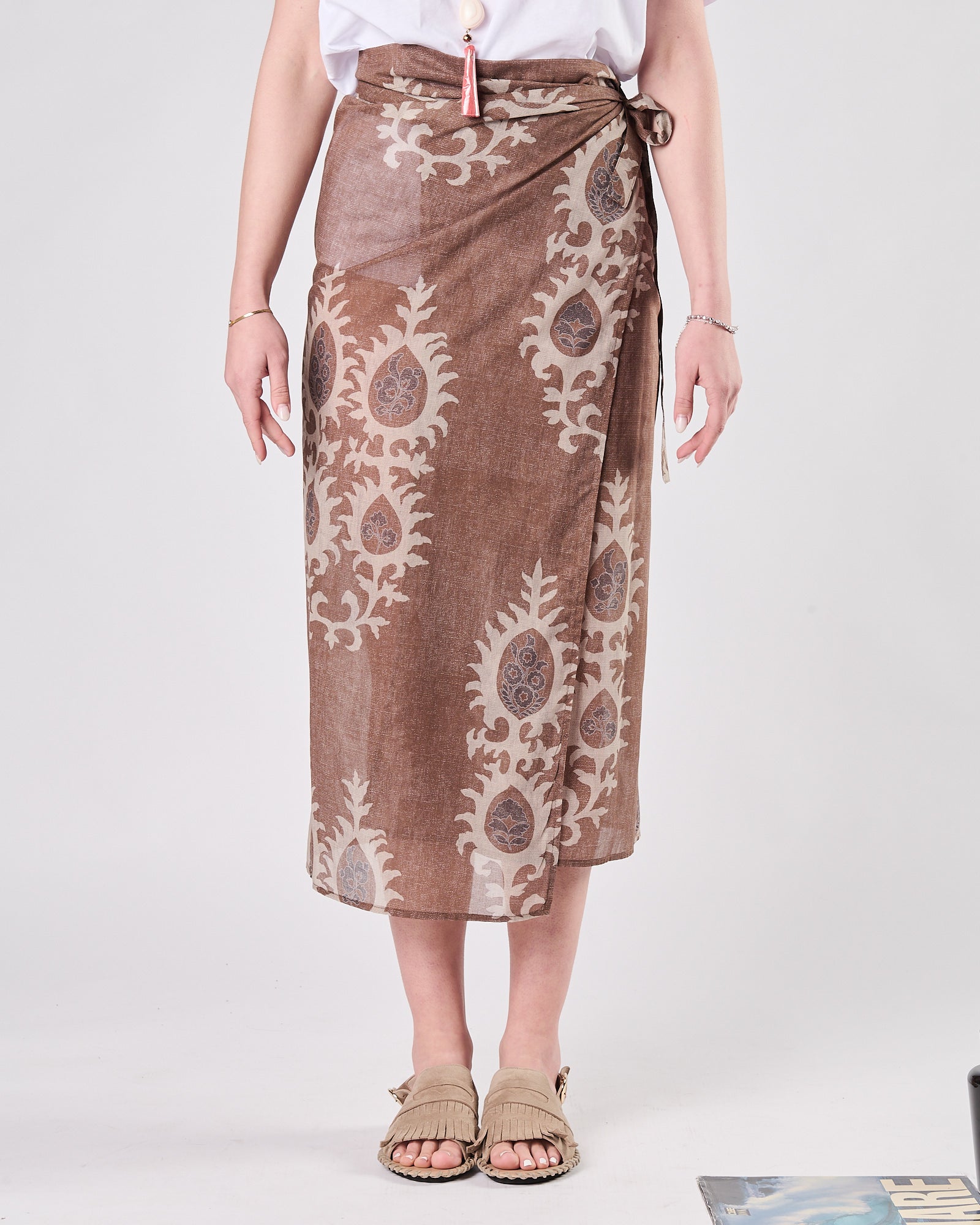 Pareo Bazar Deluxe portafoglio fantasia nocciola