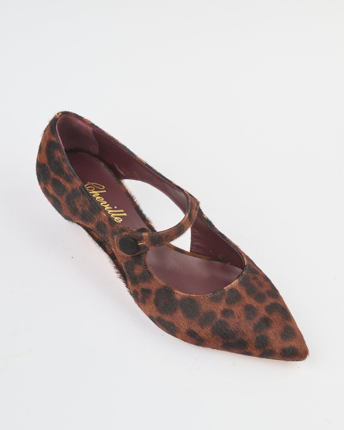 Scarpa Cheville in cavallino leopard