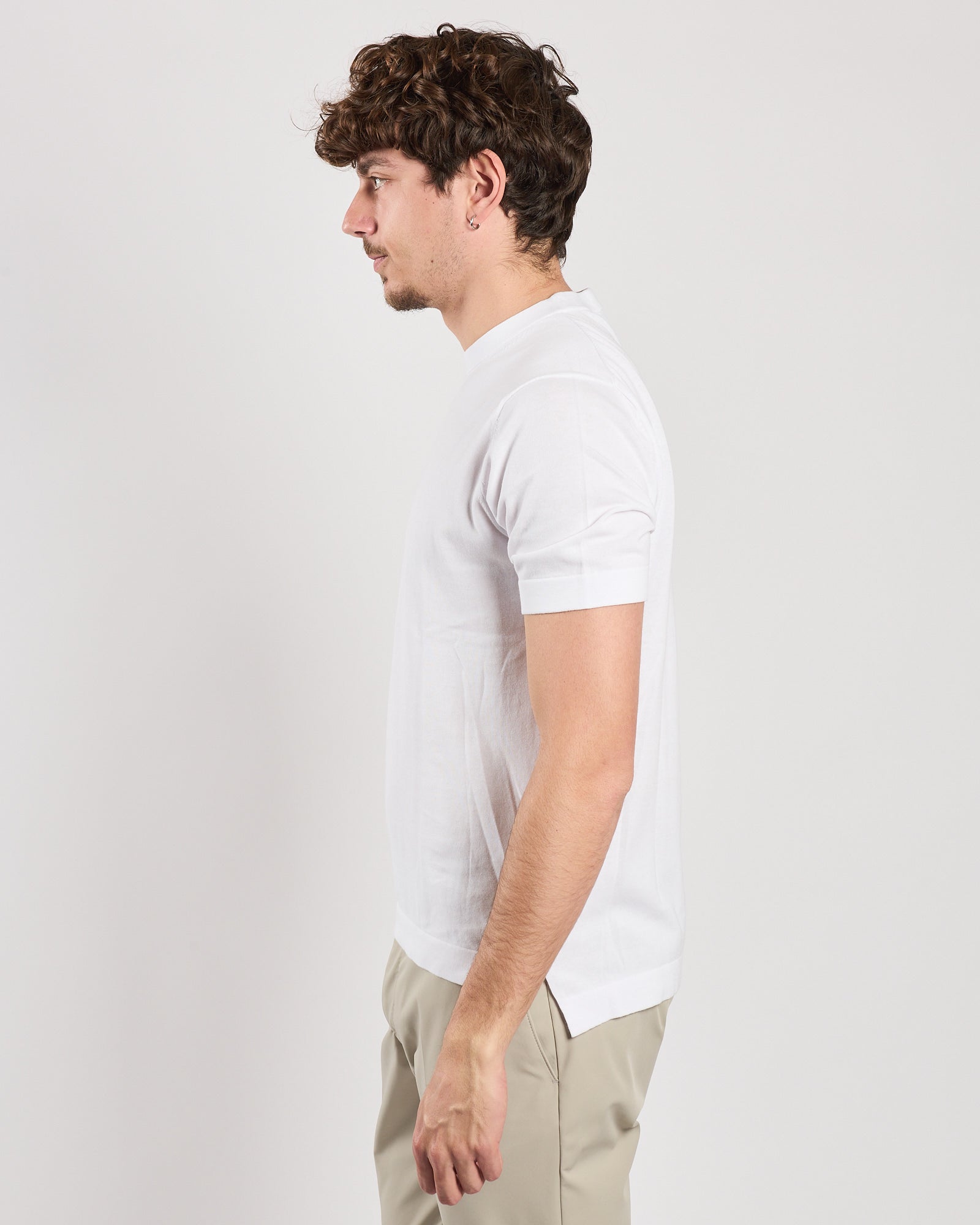 Maglia Aimé in maglia maniche corte bianca