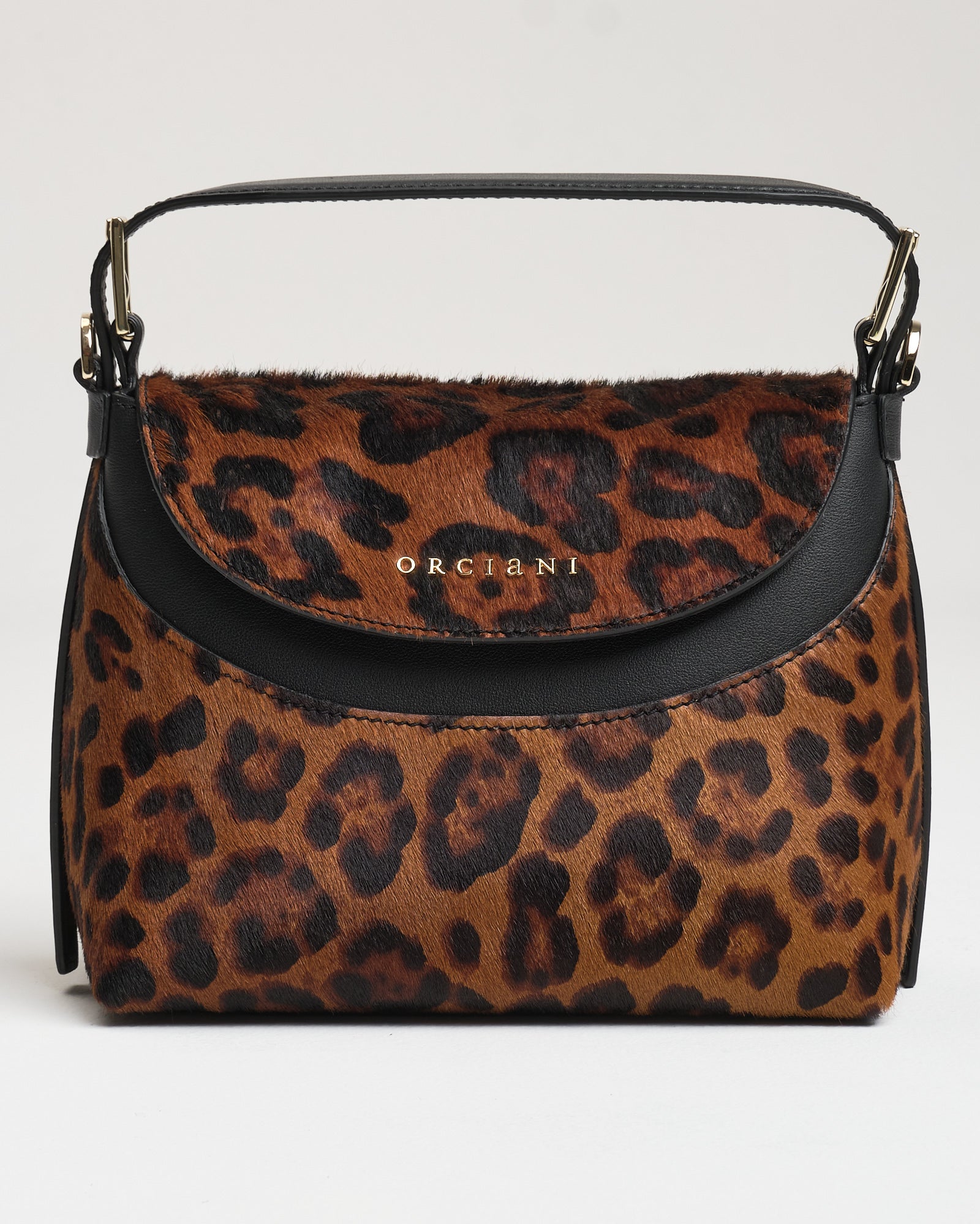 Borsa Orciani Nana S cavallino leopard