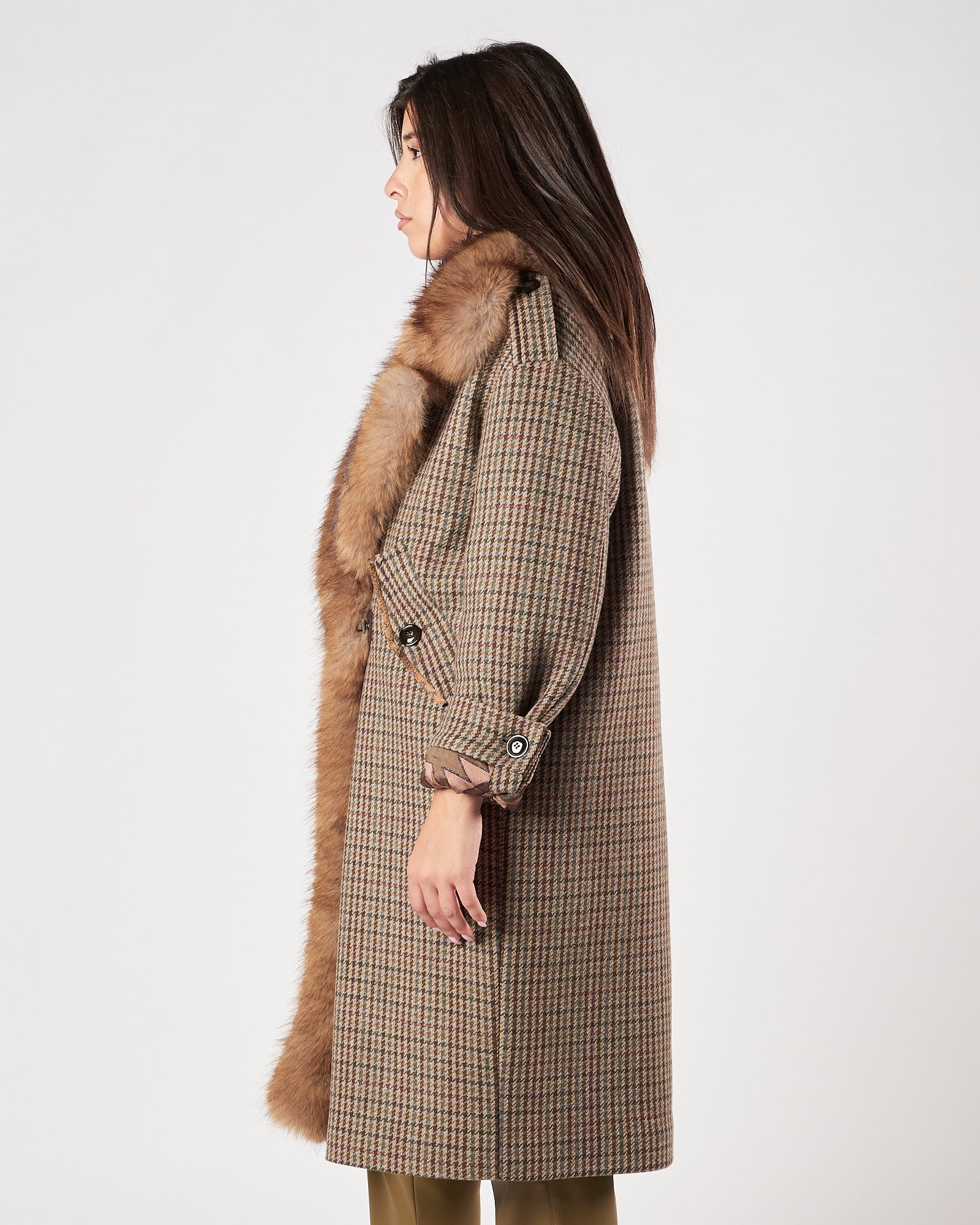 Cappotto Bazar Deluxe fantasia con pelliccia