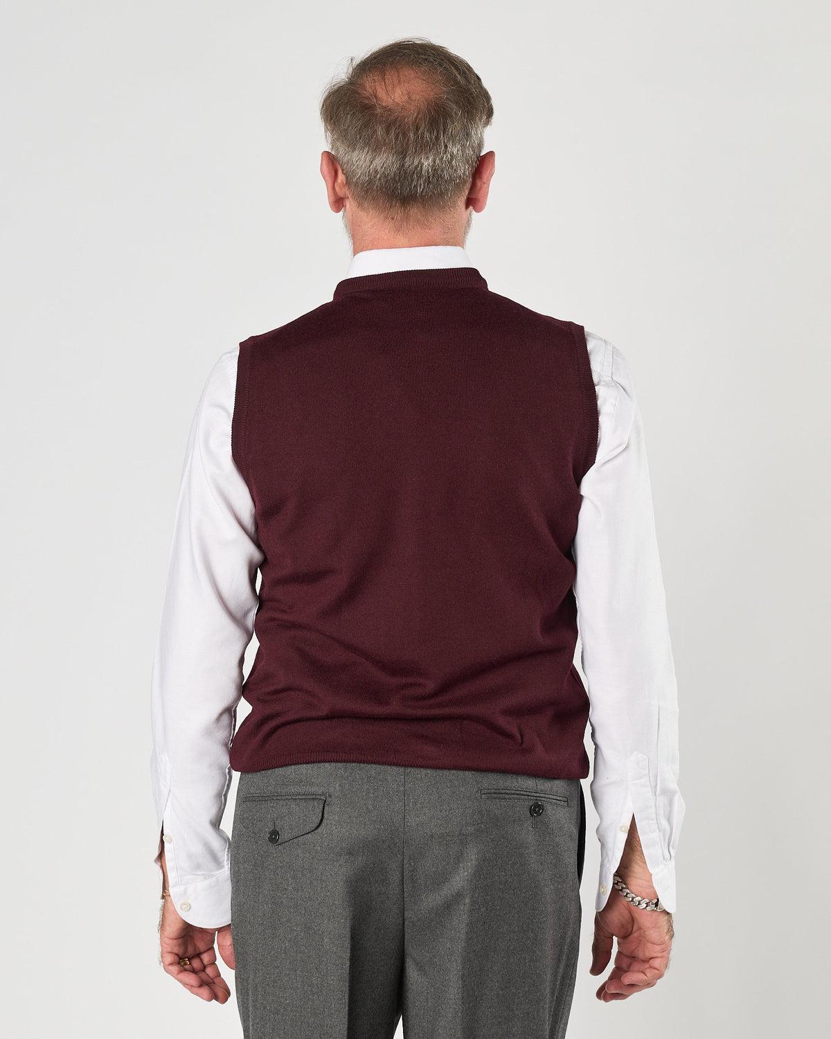 Gilet A|STORE in maglia bordeaux