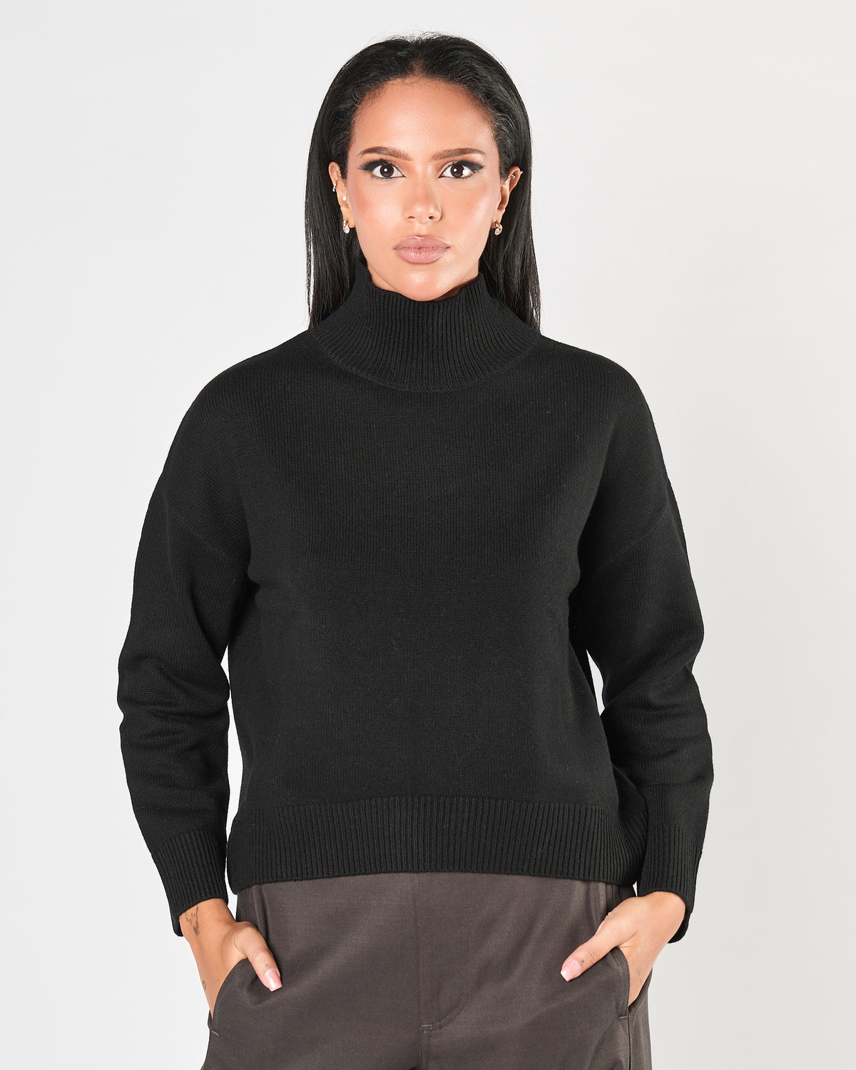 Maglia Since're Paris collo alto black