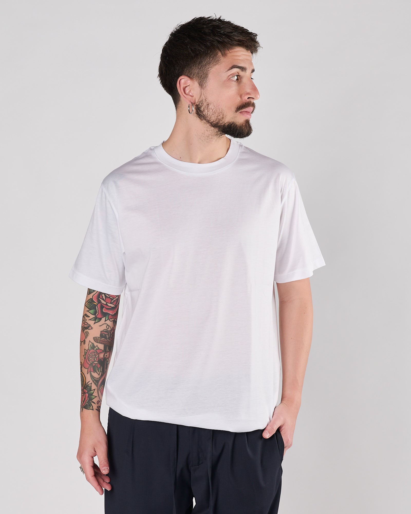 T-shirt Aimé regular tessuto modal bianco
