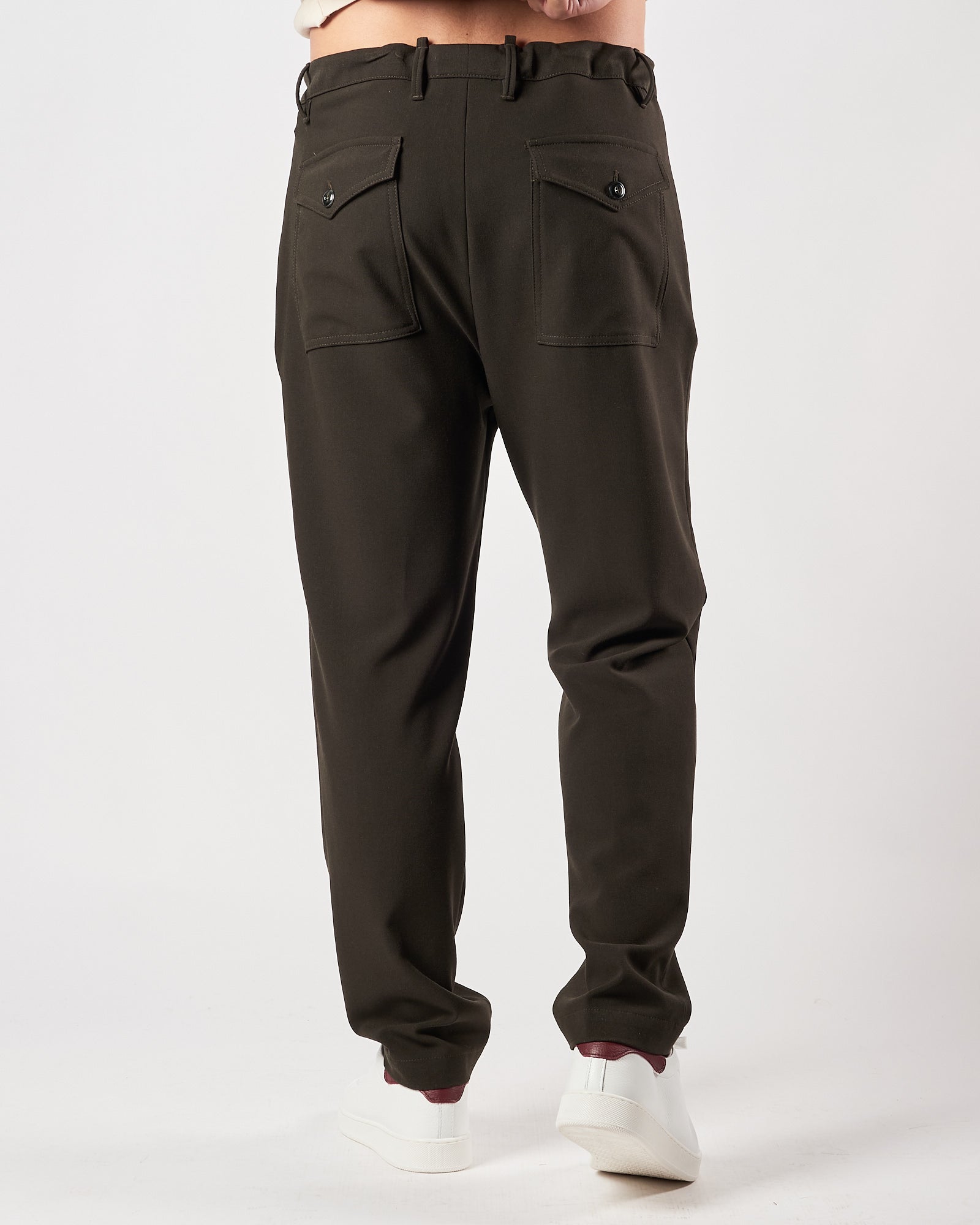 Pantalone Officina36 con pence verde militare
