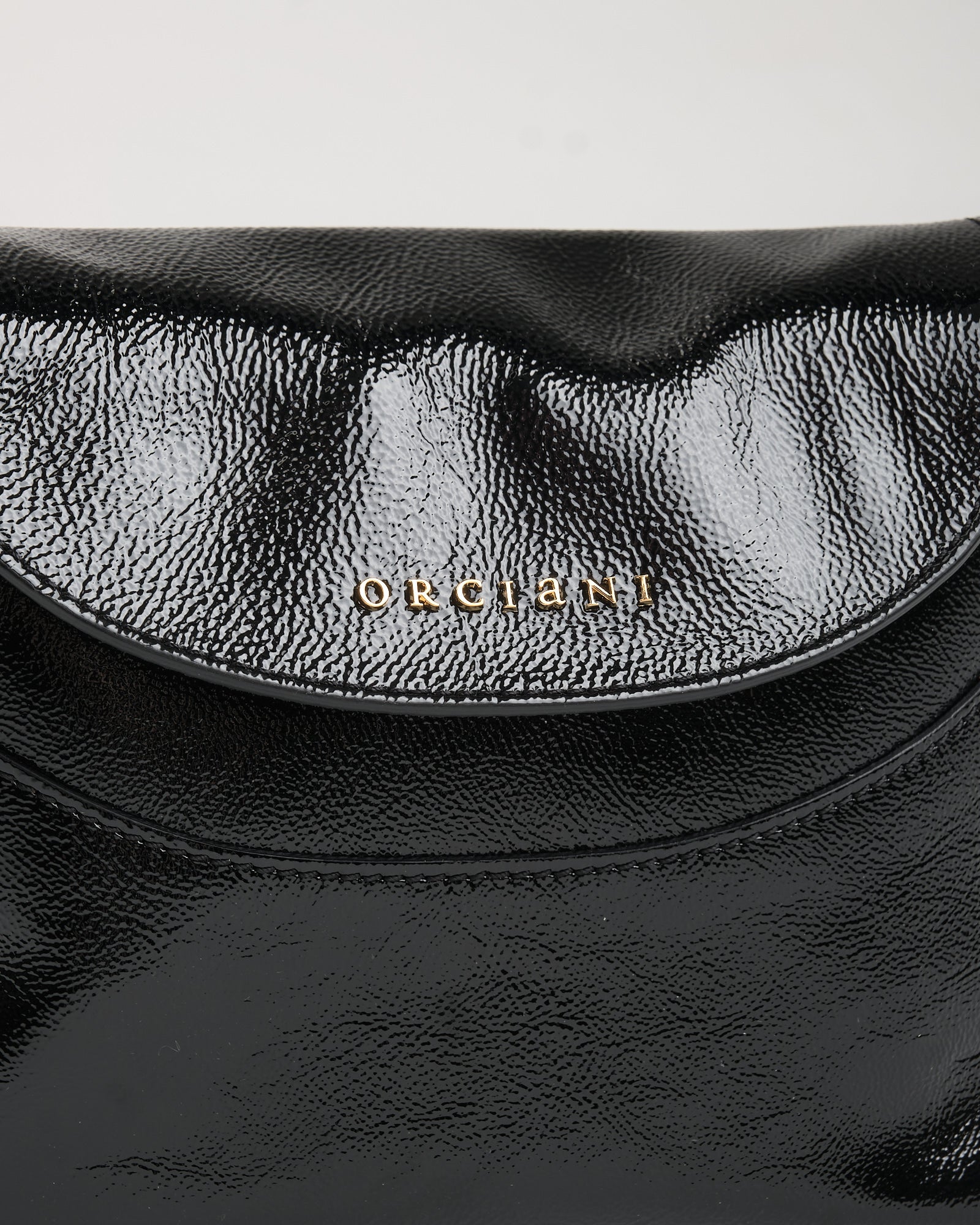 Borsa Orciani Nana S Vinyl nera