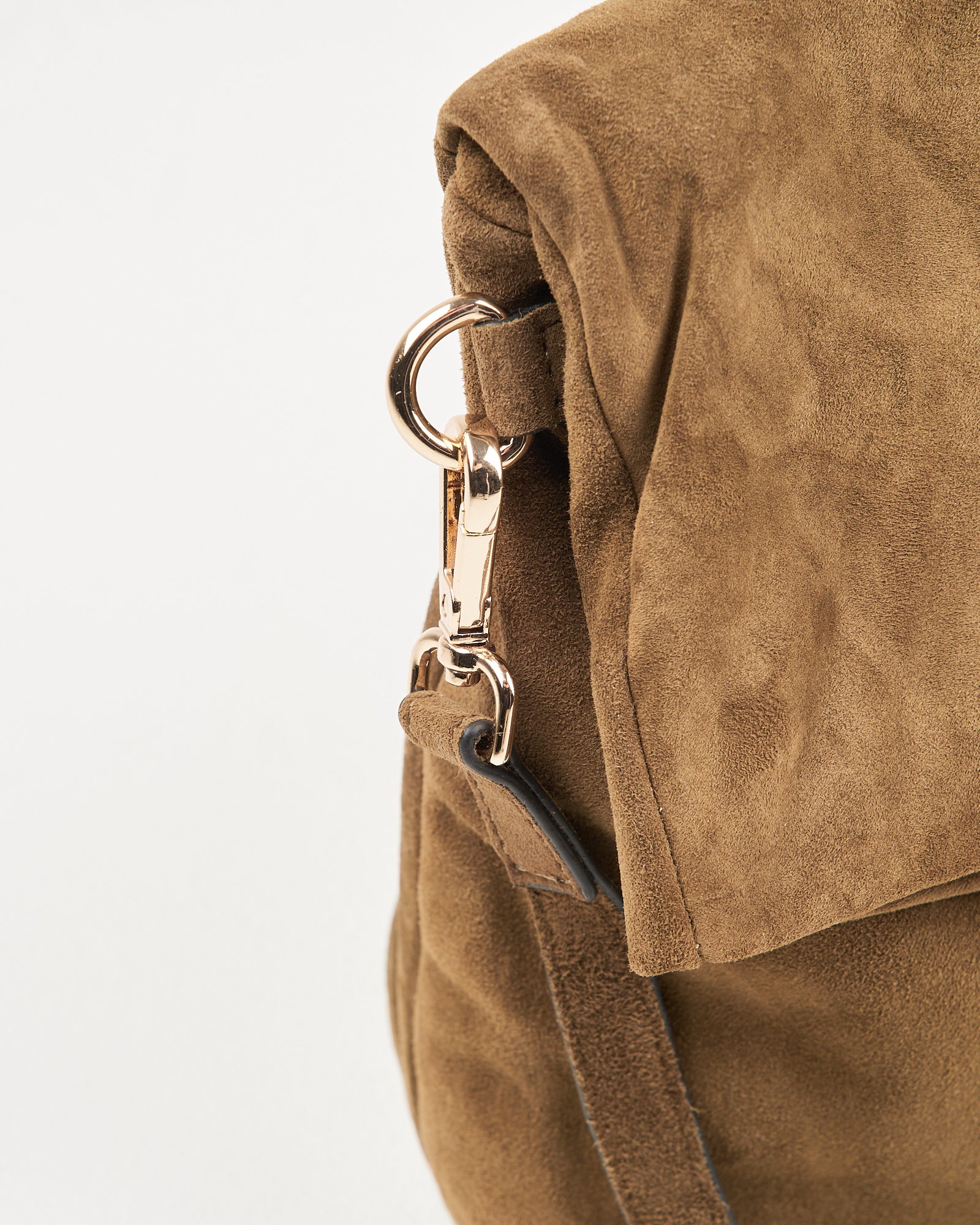 Borsa Tela9 in suede oliva