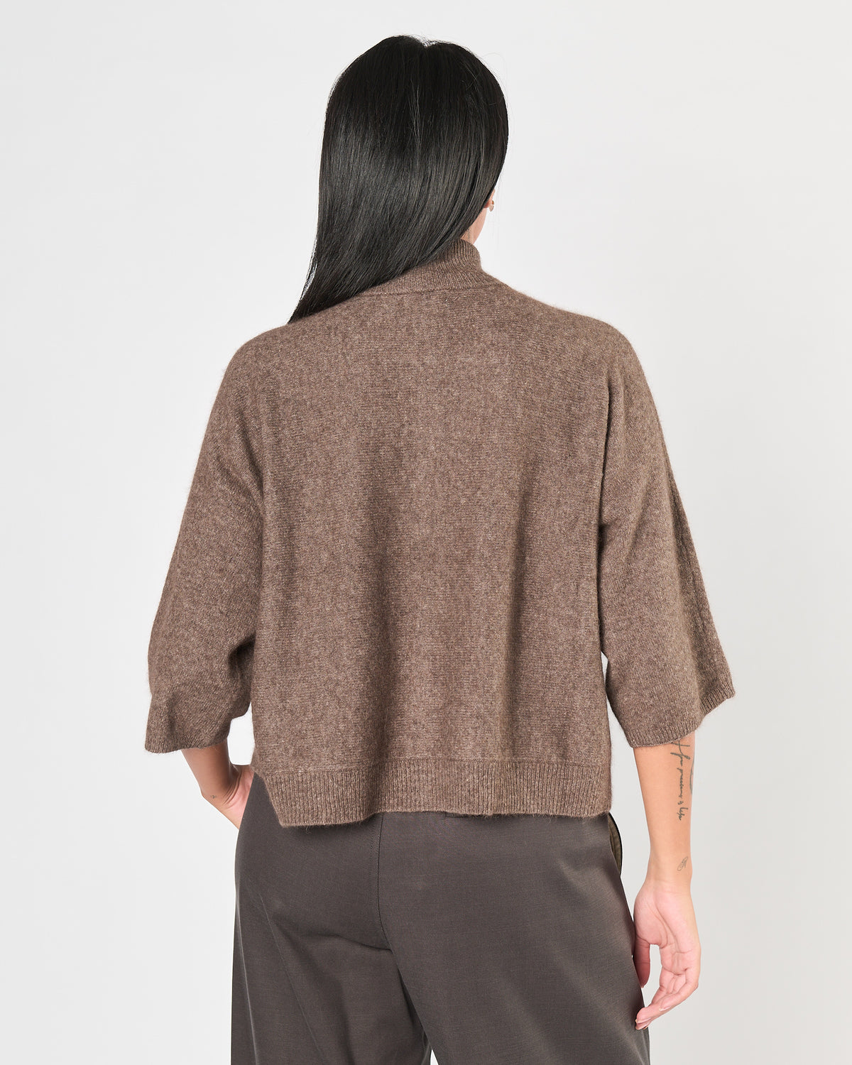 Maglia Majestic con zip caffè