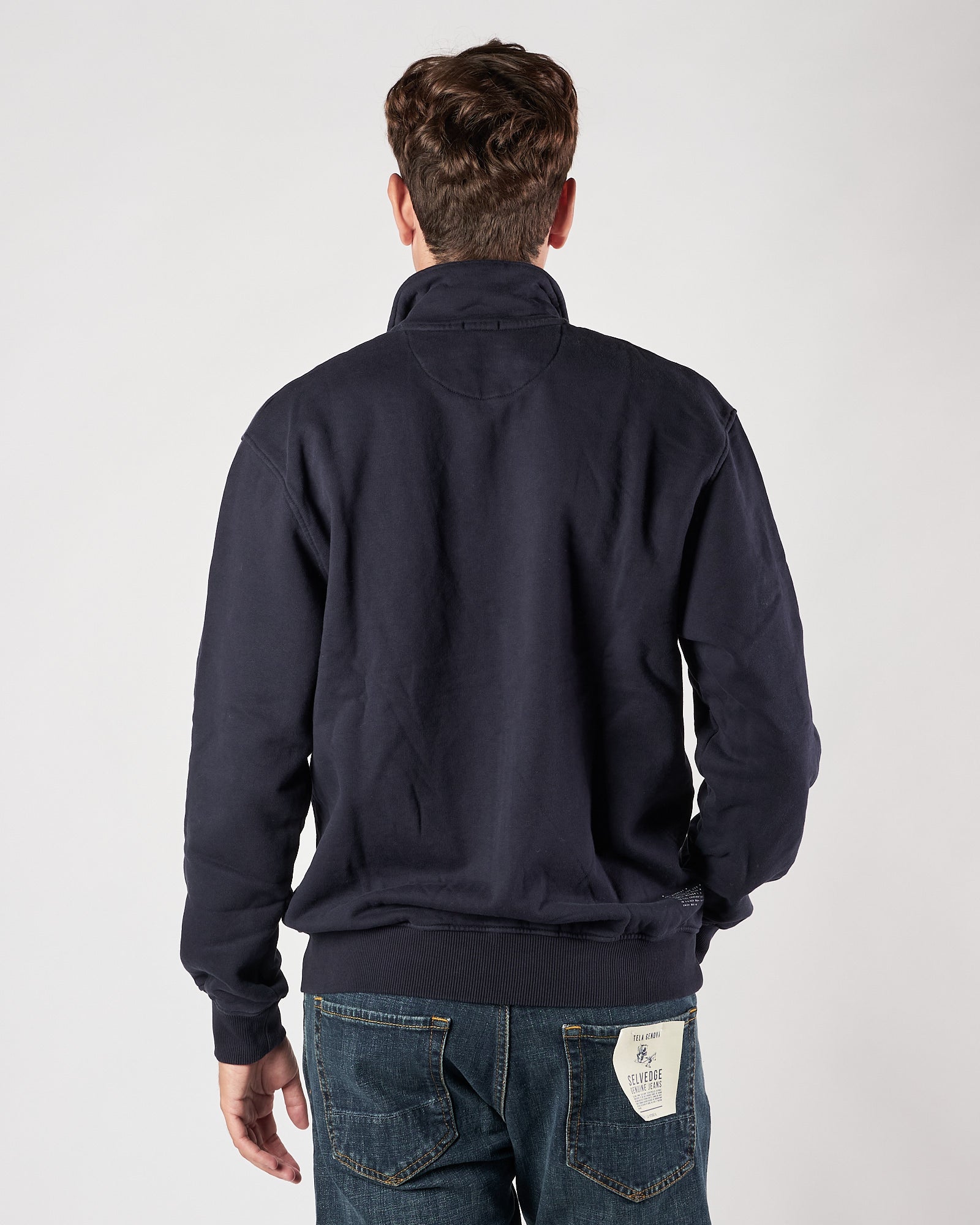 Felpa In The Box polo blu con zip