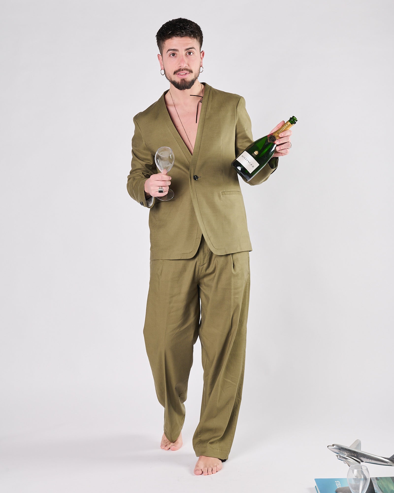 Pantalone Aimé morbido verde