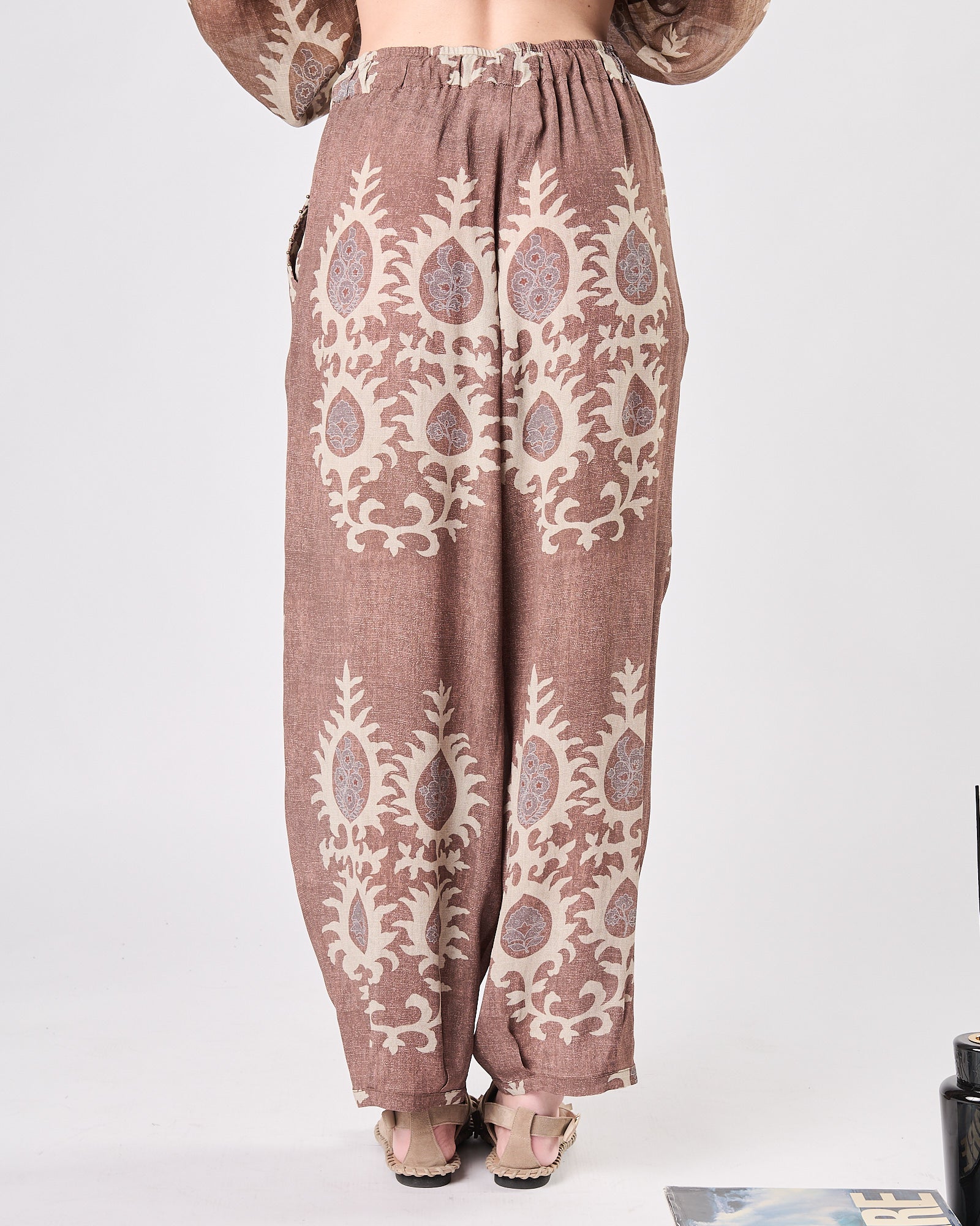 Pantalone Bazar Deluxe morbido fantasia nocciola