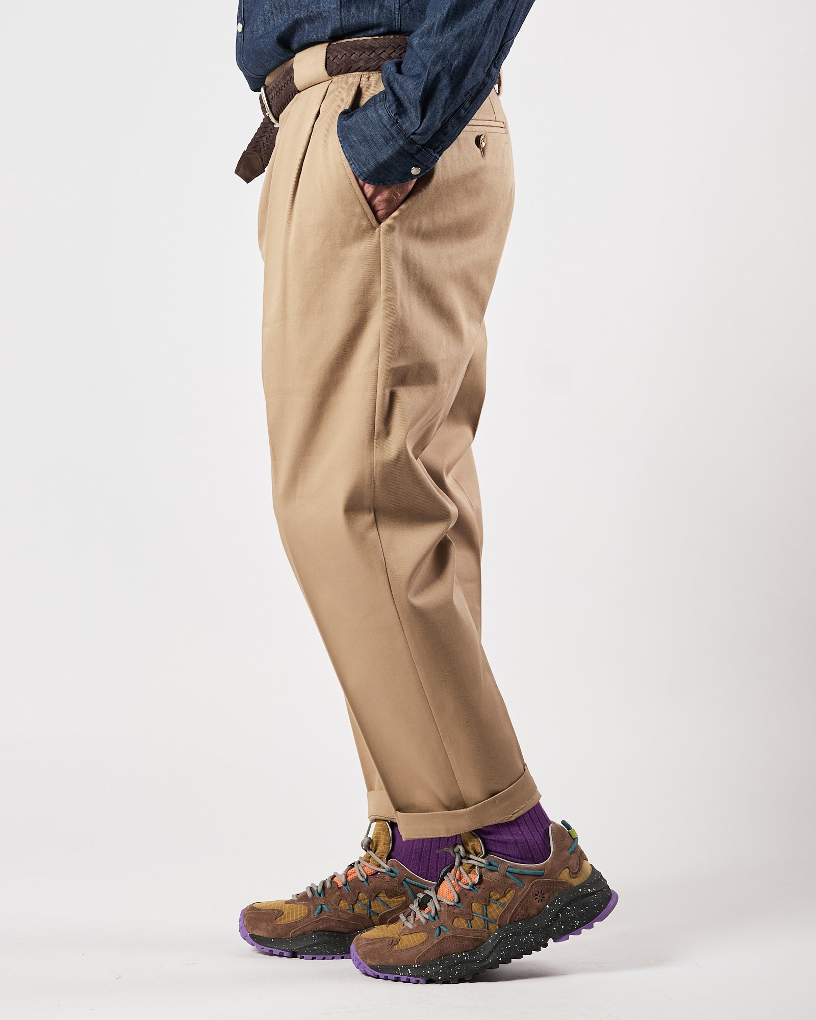 Pantalone Lbm1911 doppia pence beige