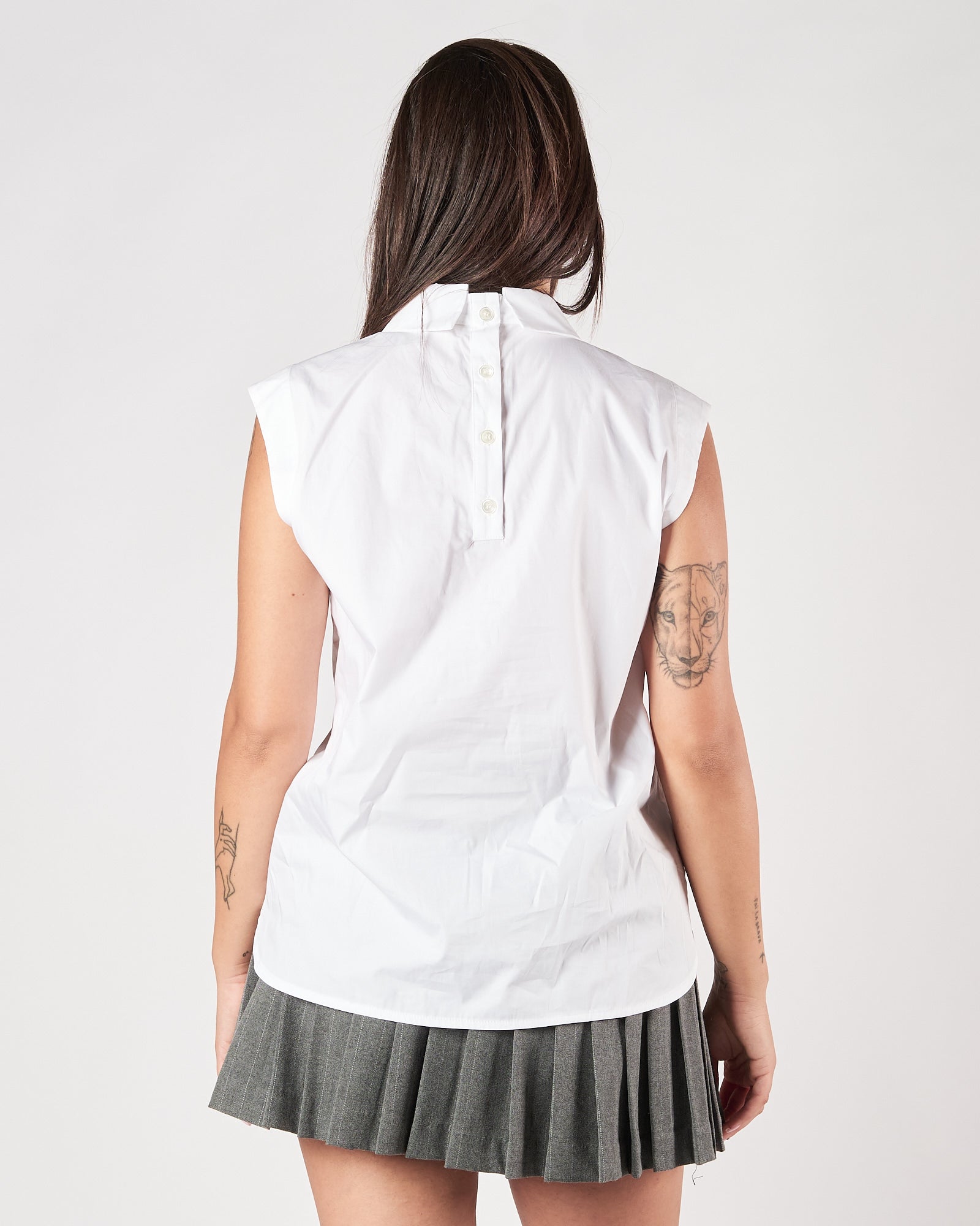 Camicia Tela9 bianca smanicata