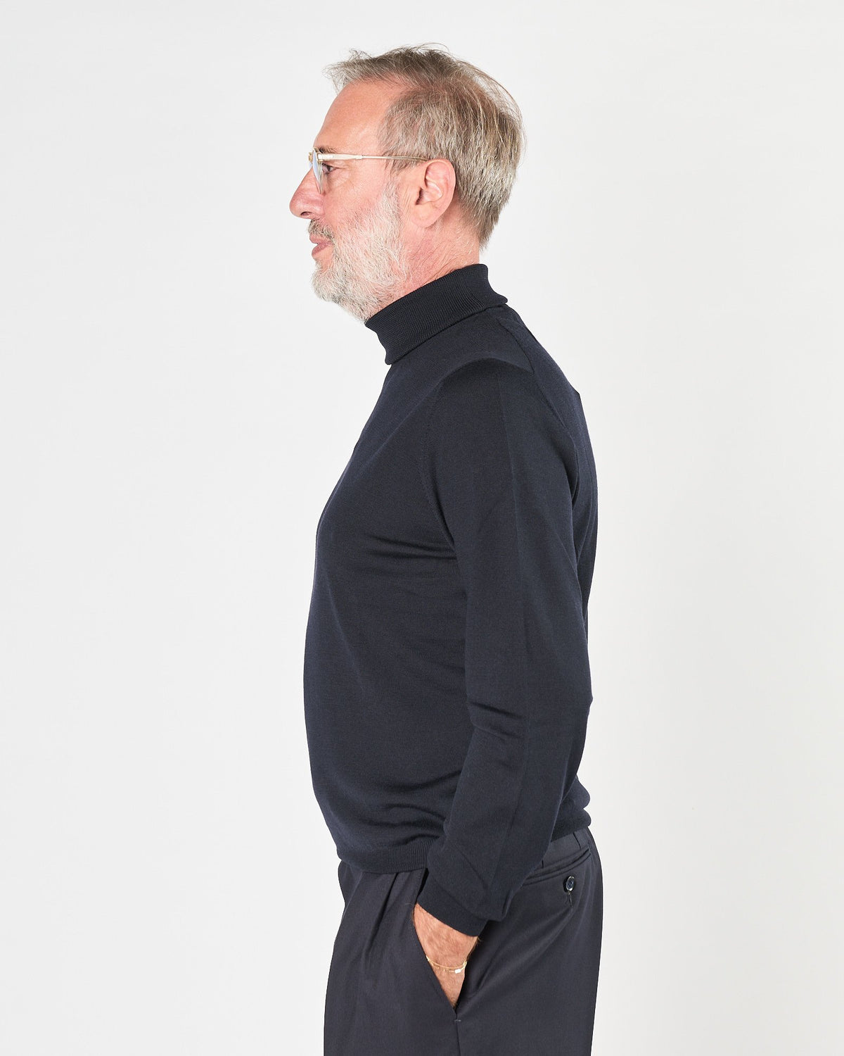 Maglia A|STORE dolcevita blu