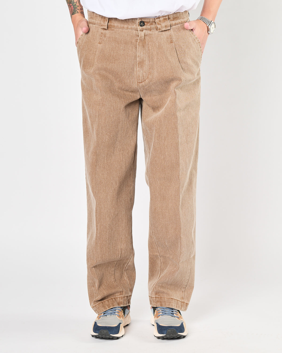 Jeans Aimé baggy tabacco
