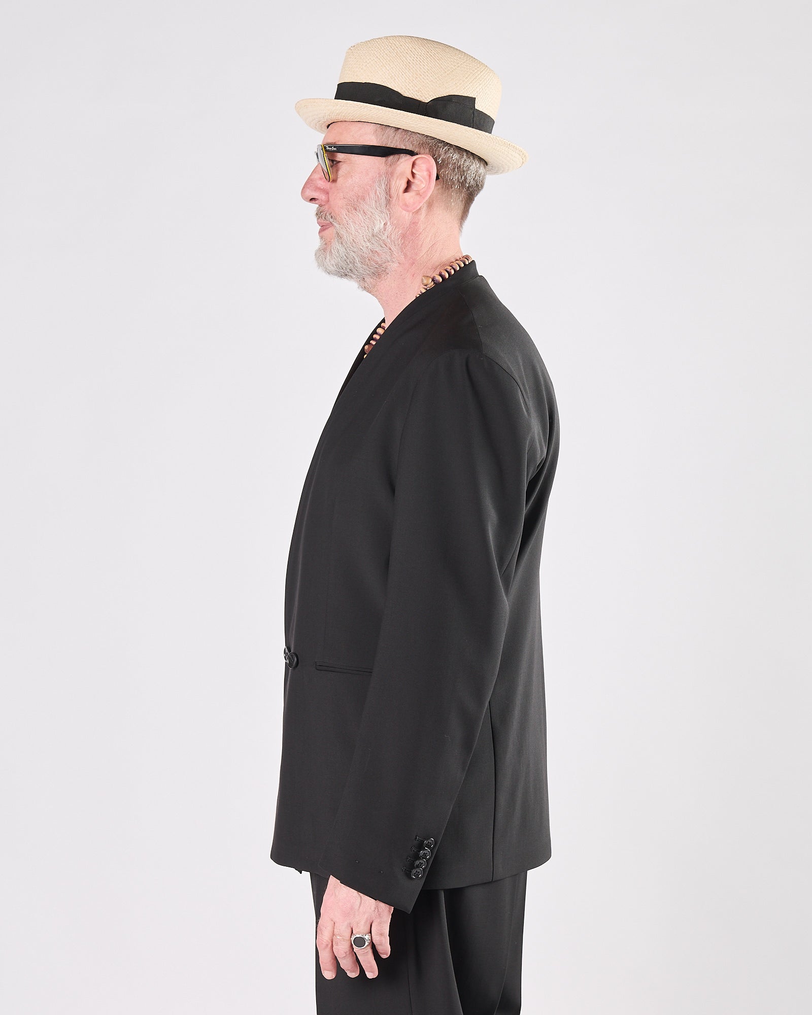 Giacca Tagliatore doppio petto due bottoni nera