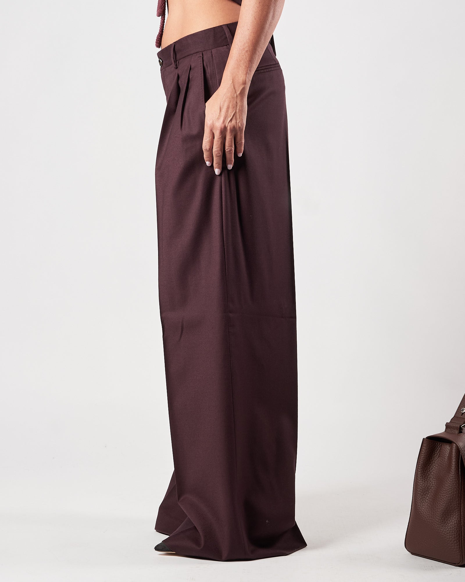 Pantalone Lbm1911 doppia pence prugna