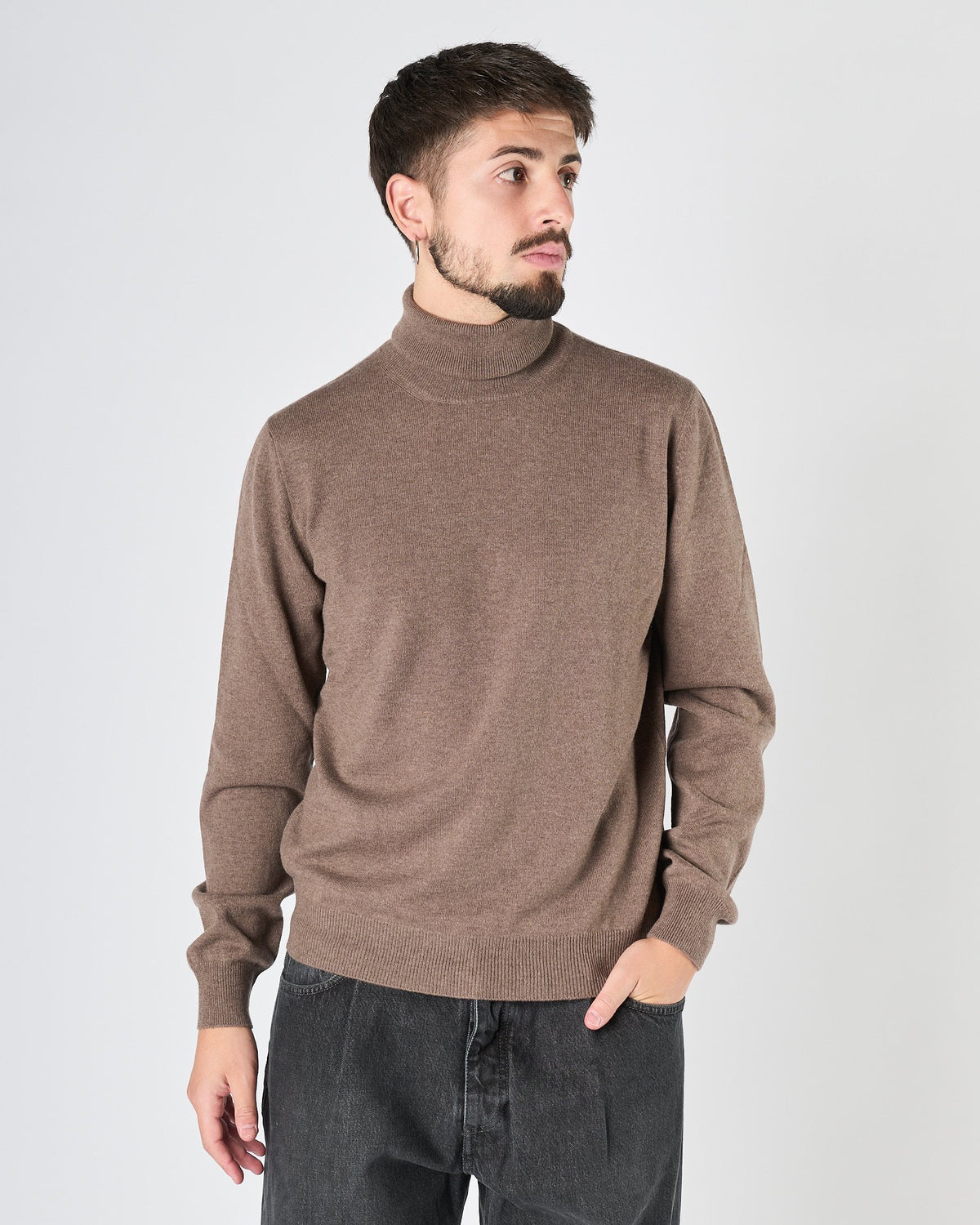 Maglia A|STORE dolcevita tortora