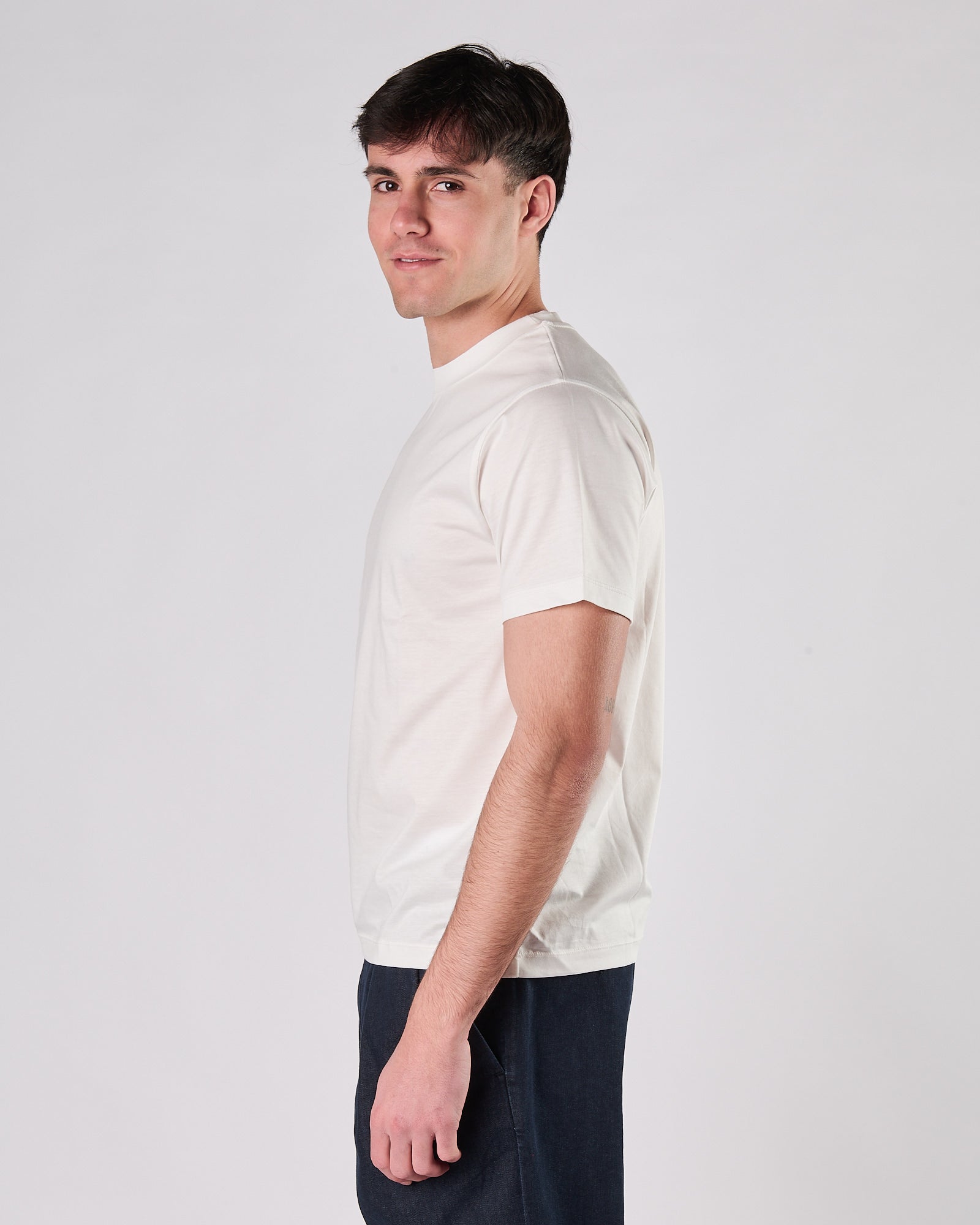 T-shirt Aimé regular tessuto modal panna