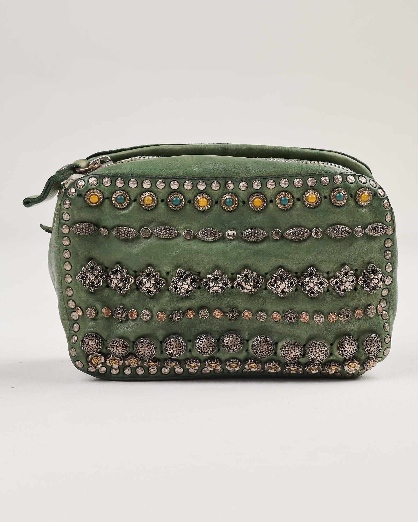 Bauletto Campomaggi Kate mini con borchie lago