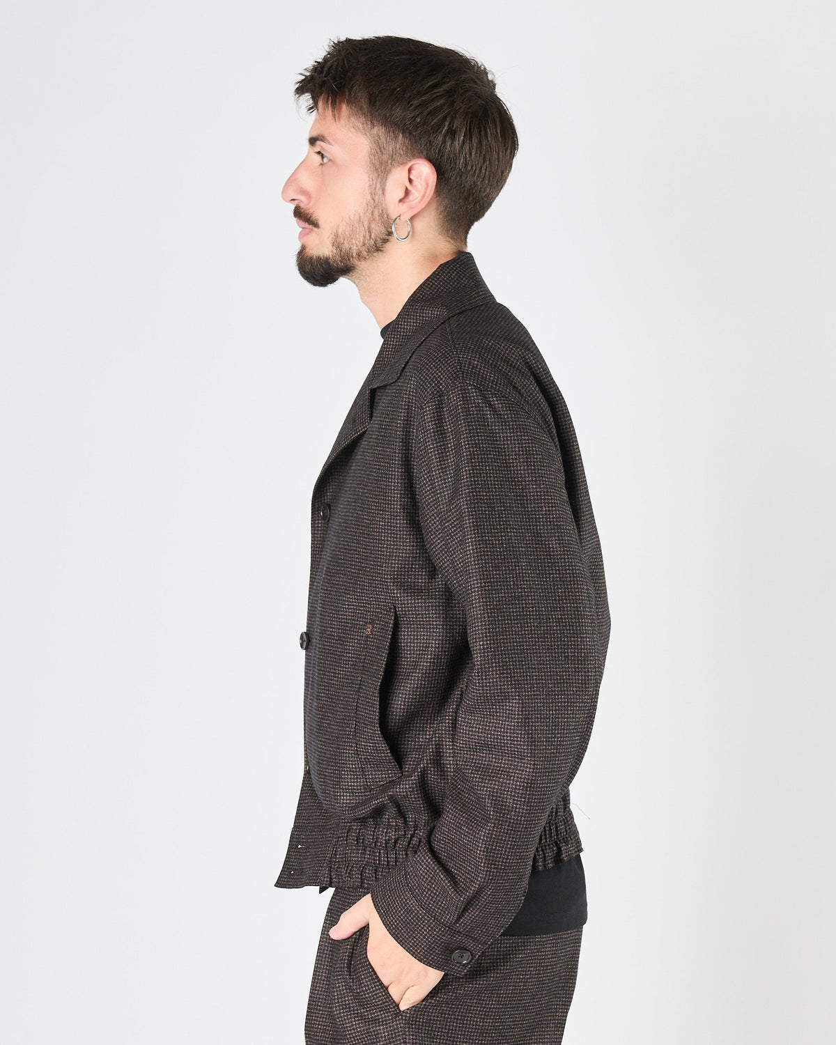 Giacchetto Tagliatore micro check moro e nero