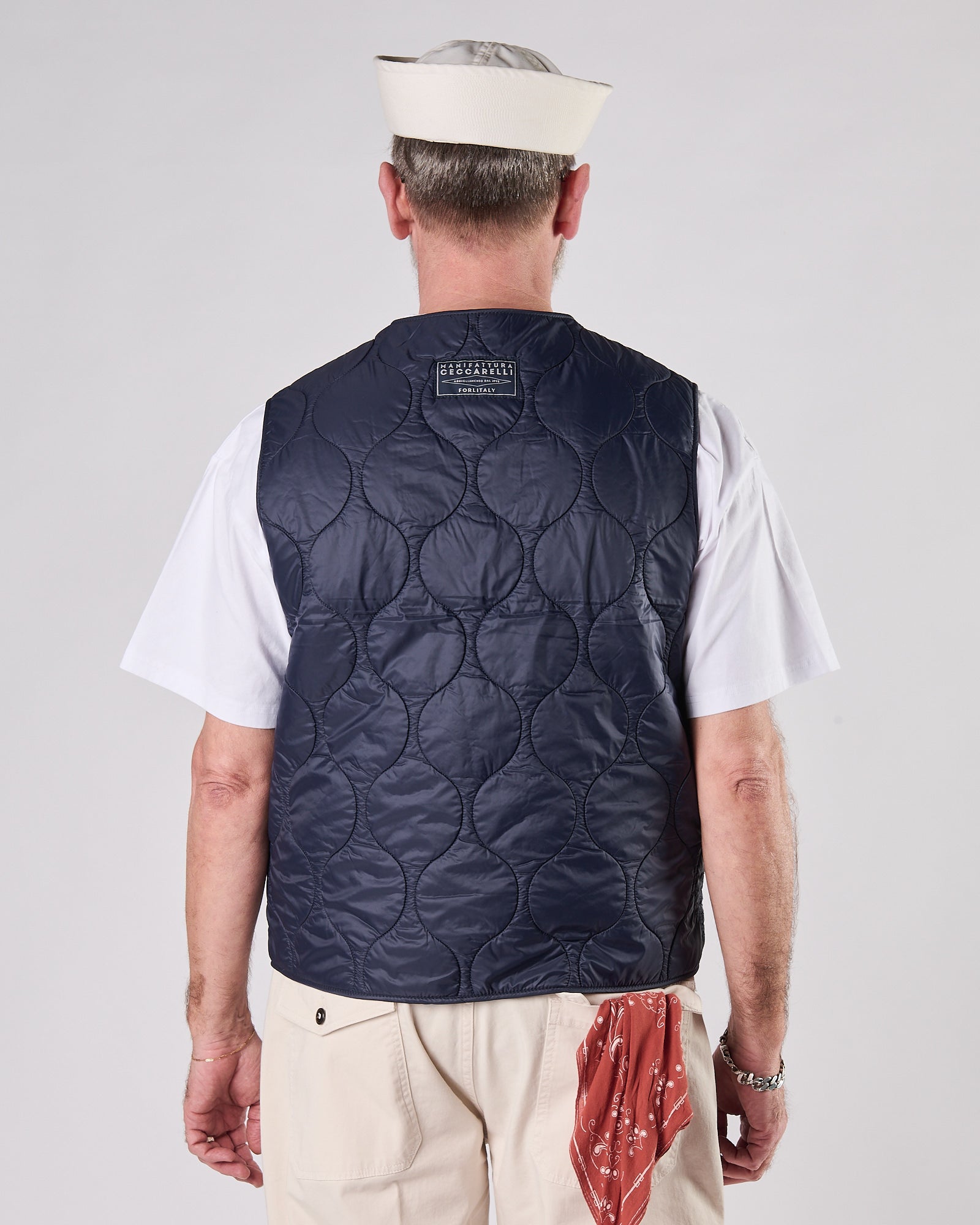 Gilet Manifatture ceccarelli trapuntato blu