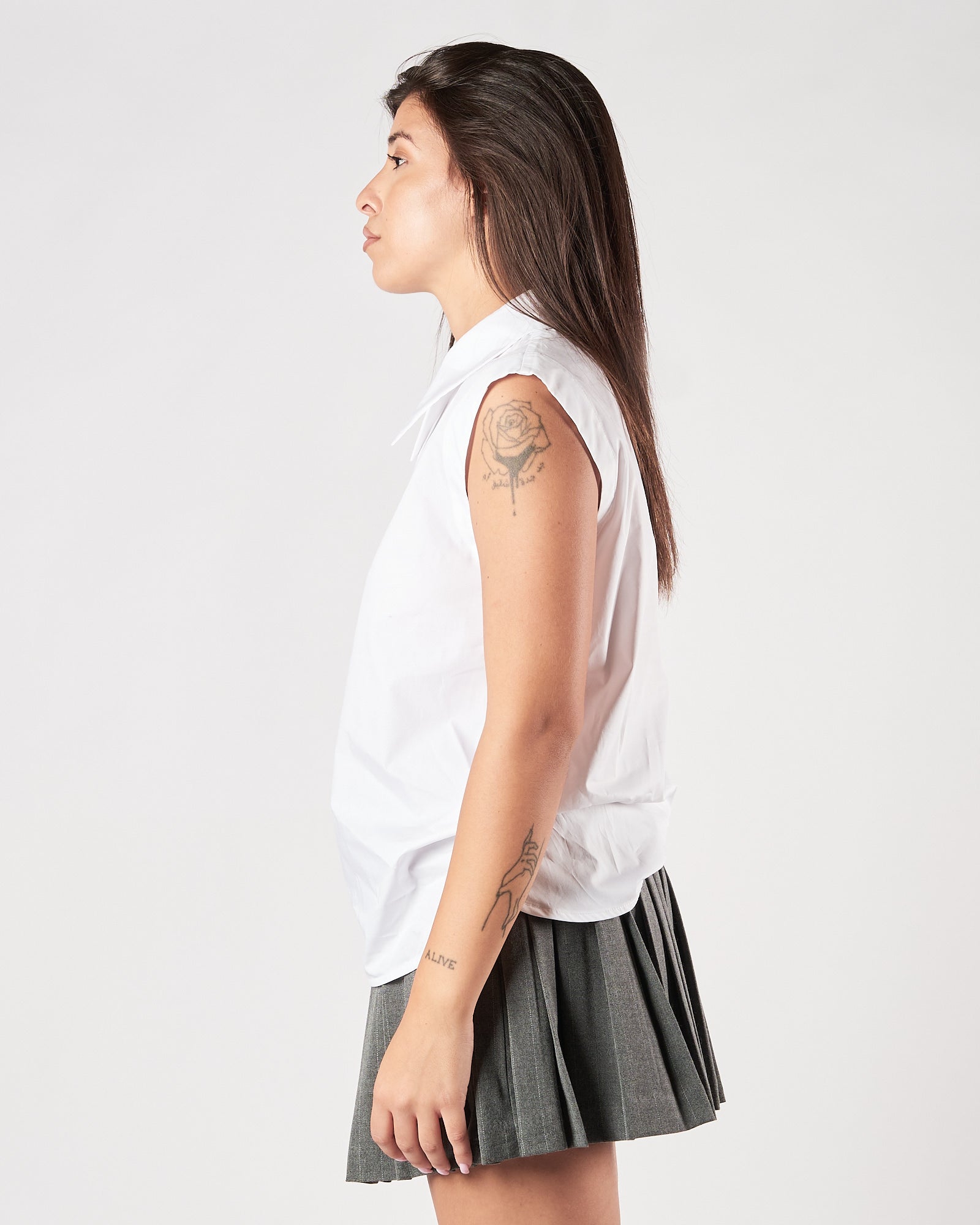 Camicia Tela9 bianca smanicata