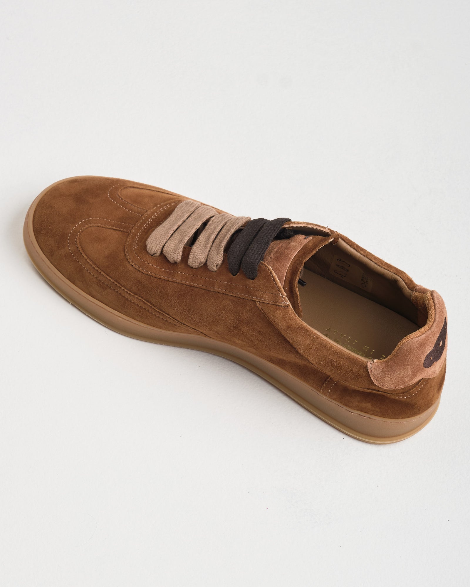 Sneaker Soldini in suede miele