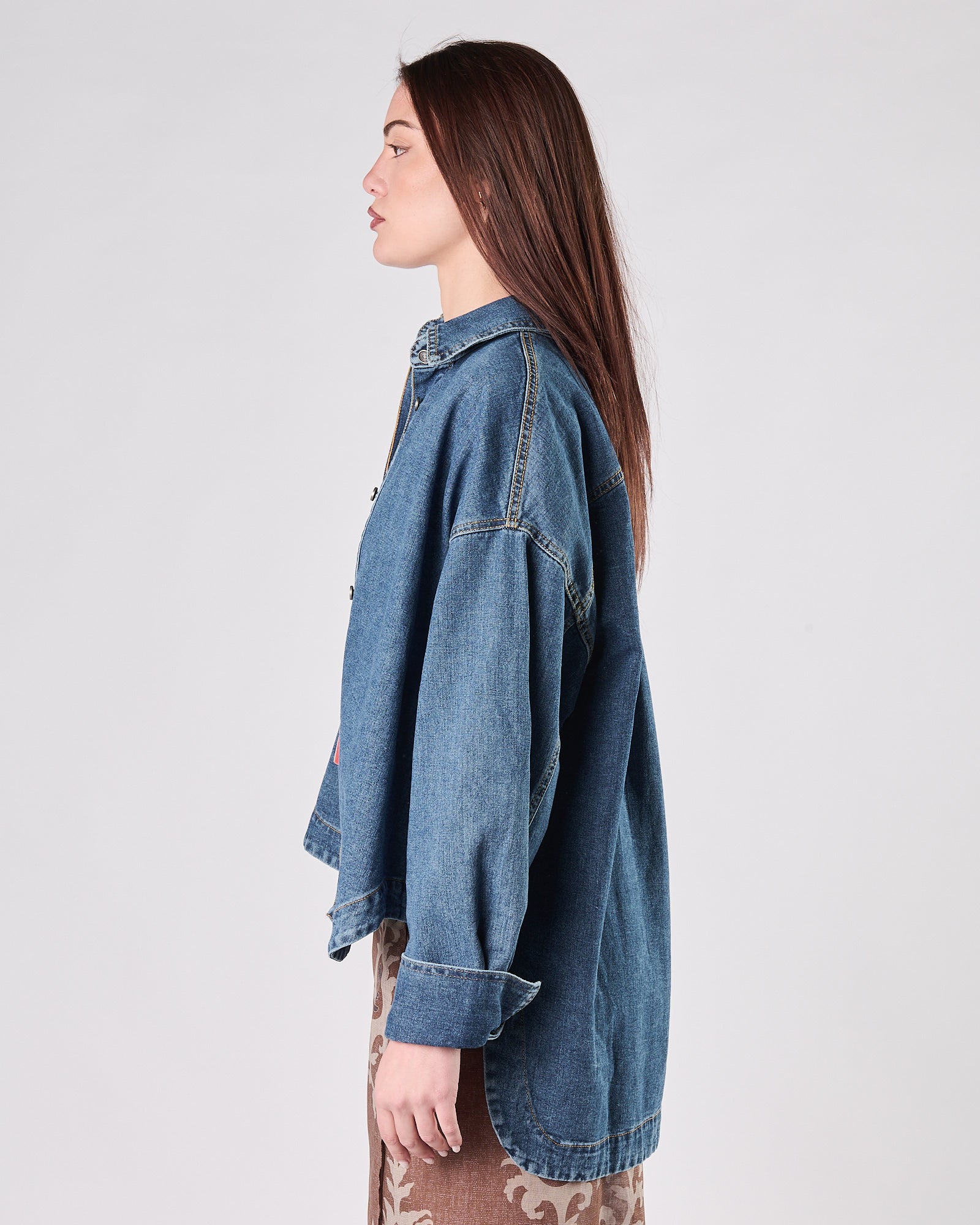 Camicia God Save Denim over in denim