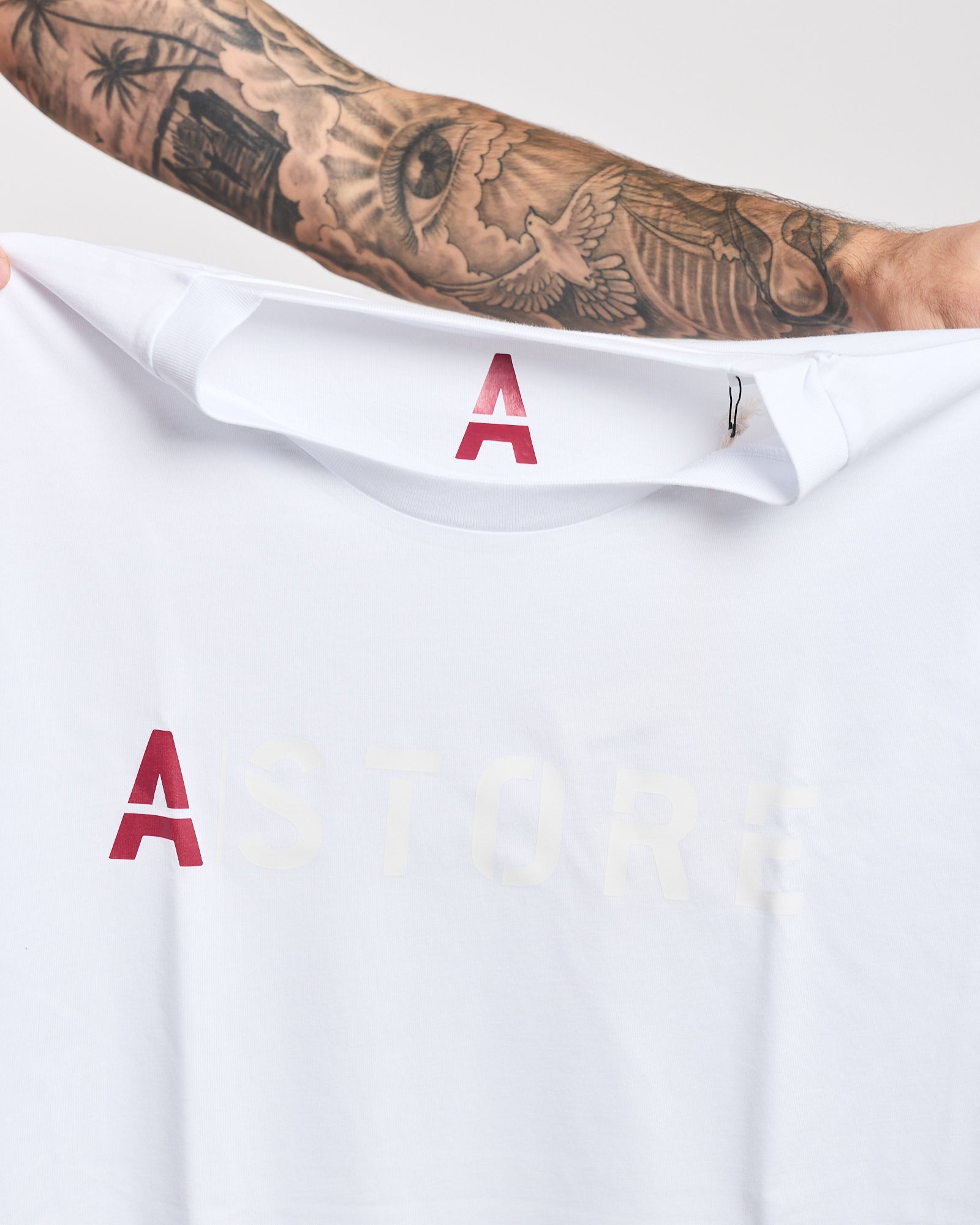 T-shirt A|STORE regular white con logo