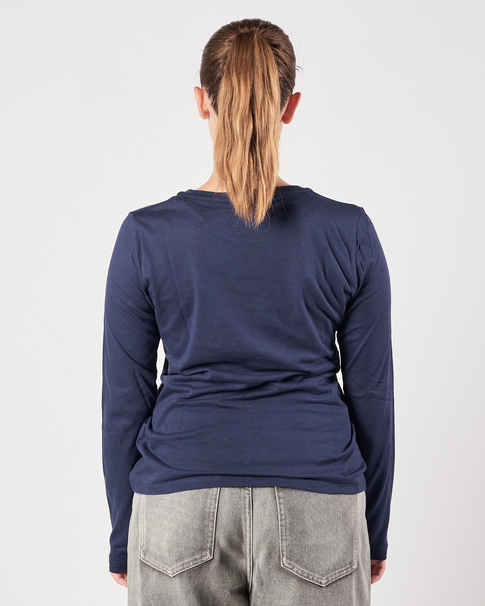 Maglia Majestic girocollo blu