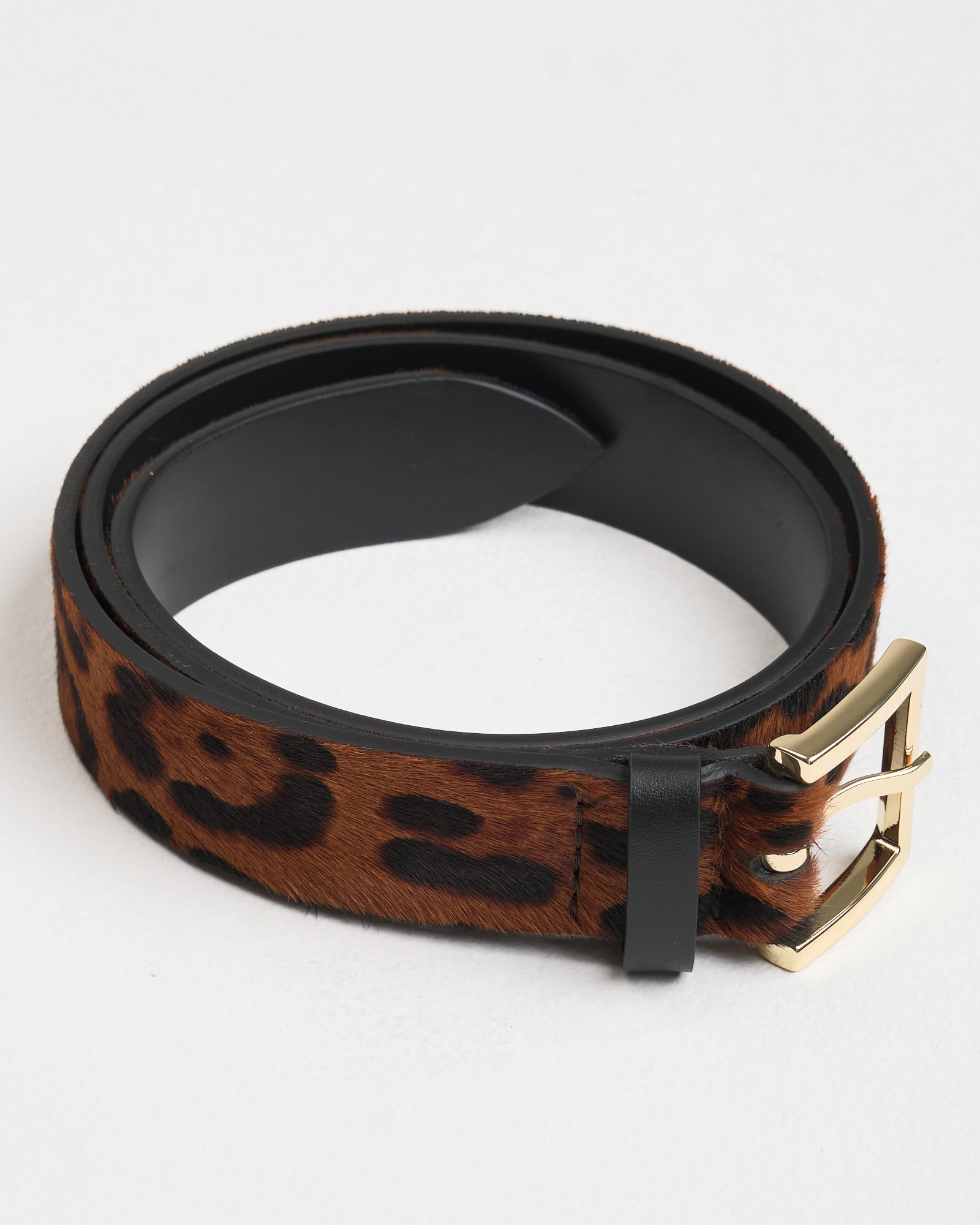 Cintura Orciani leopard cavallino