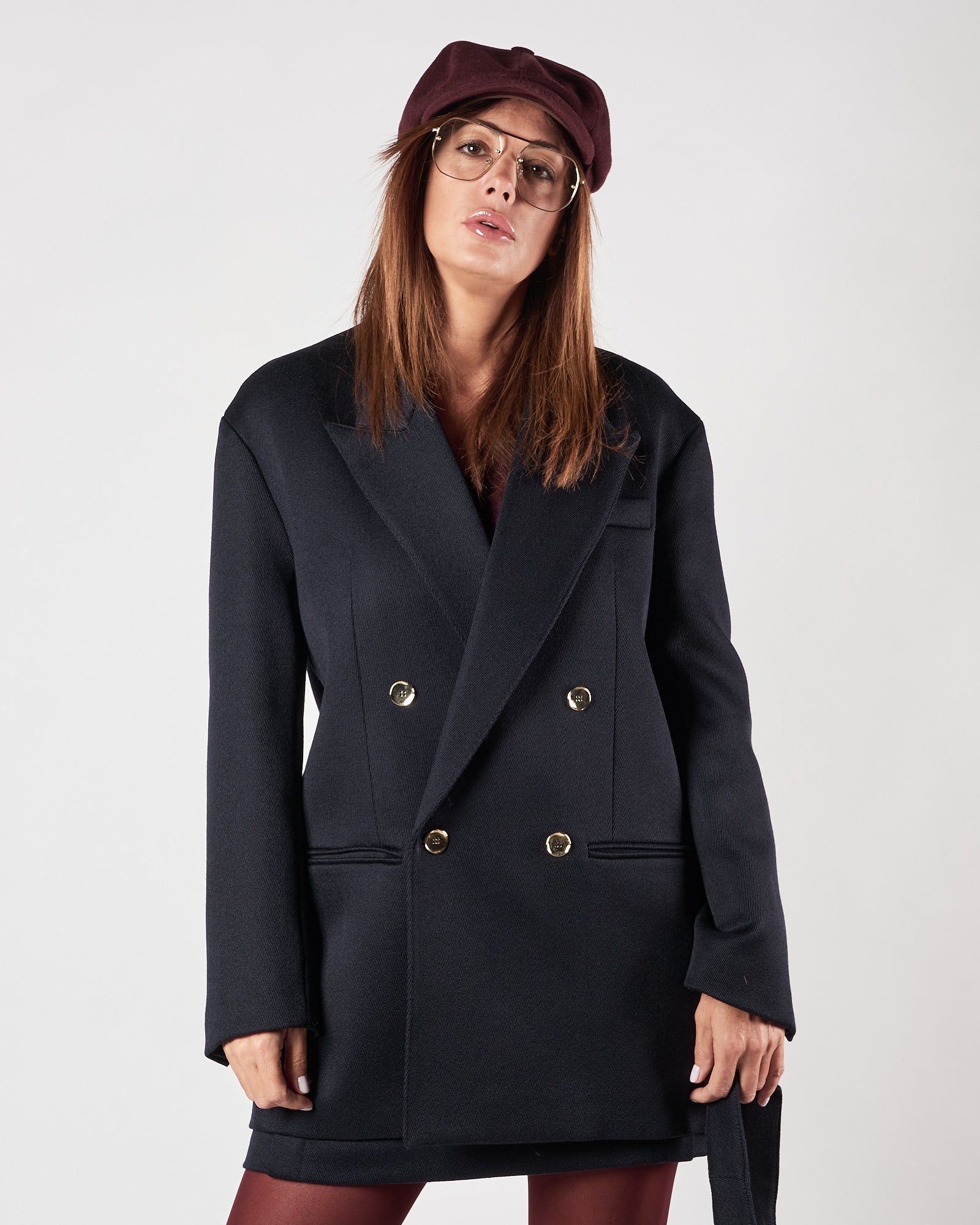 Giacca Tela9 over doppio petto blu