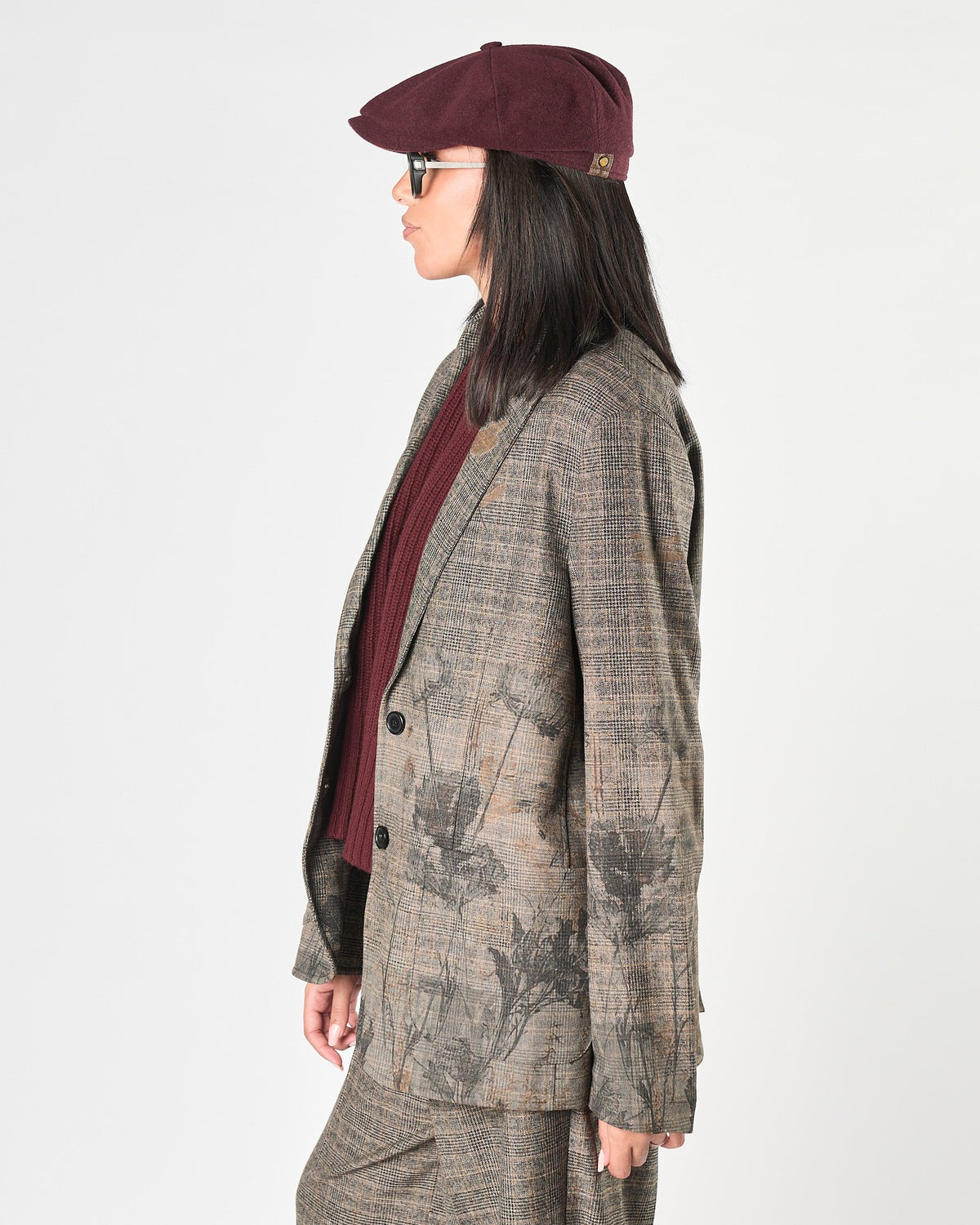 Giacca by Sissiottostyle fantasia principe di galles stampa floreale