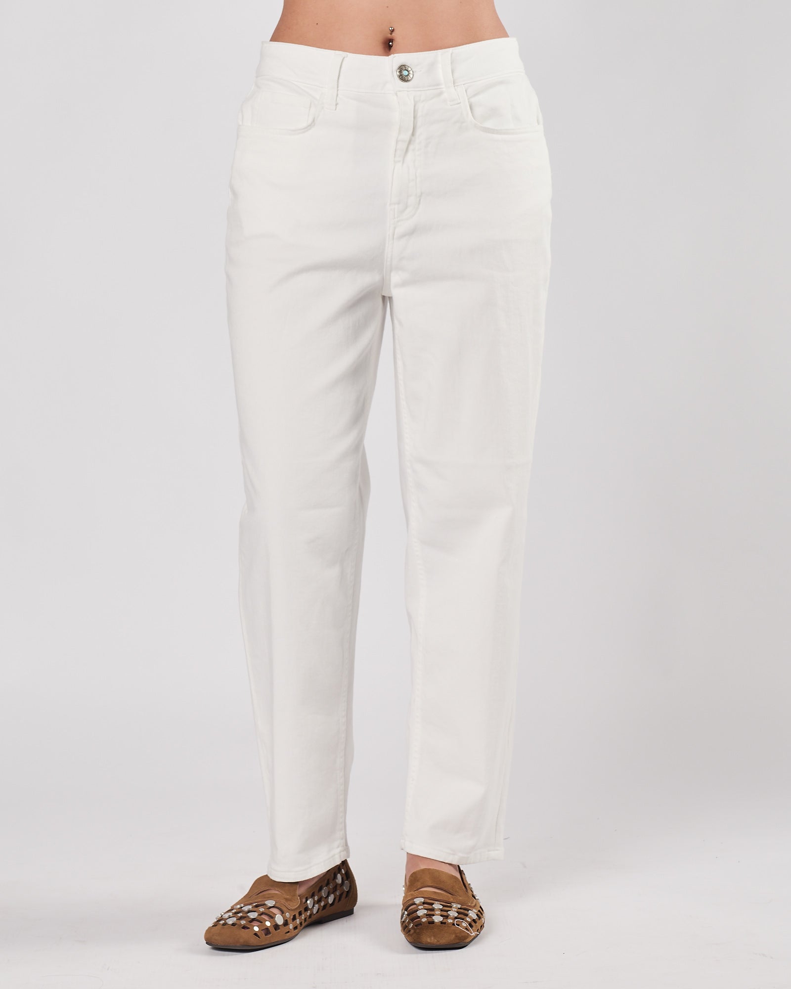 Jeans Shaft regolare bianco
