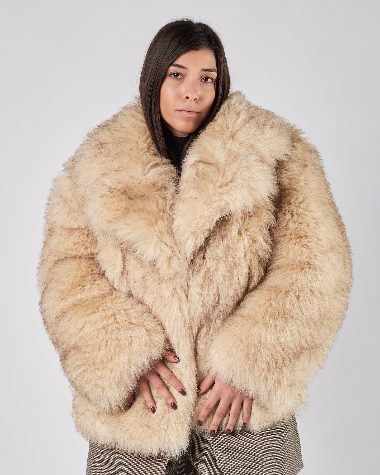 Ecopelliccia Mes Demoiselles beige