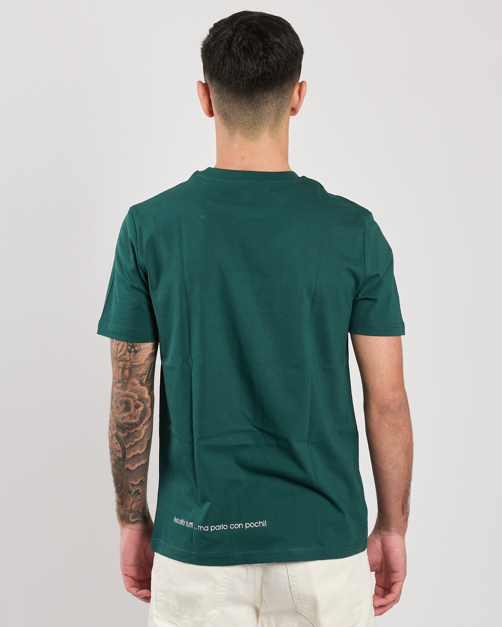 T-shirt A|STORE regular green con logo