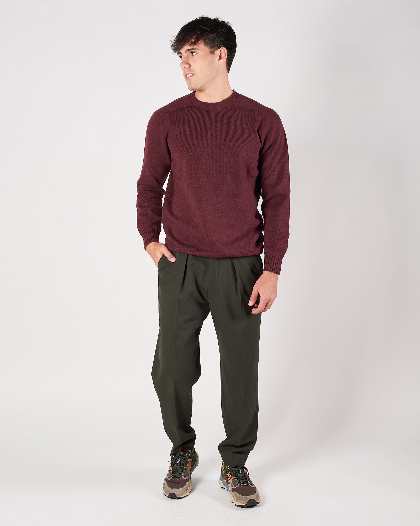 Pantalone A|STORE doppia pence verde