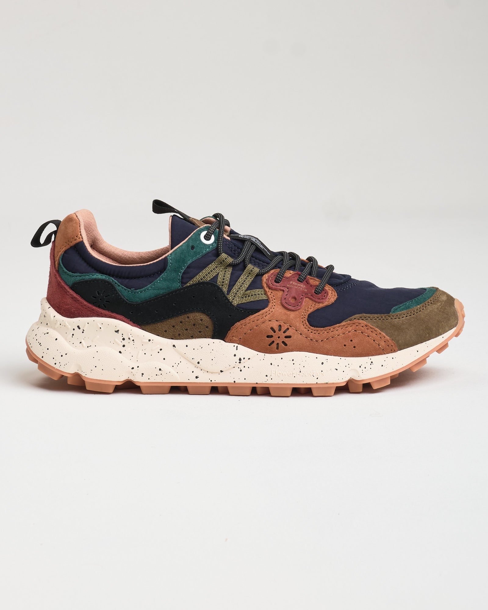 Sneaker Flower Mountain Mud-Light Brown-Navy