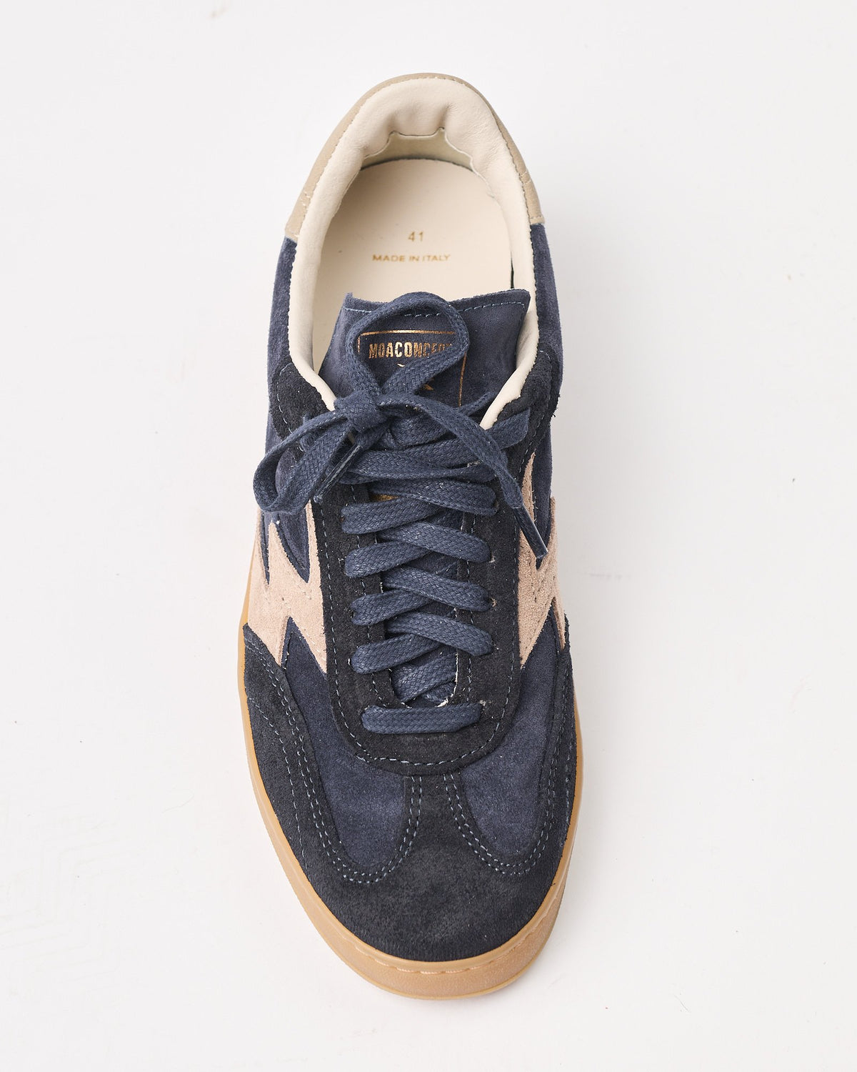 Sneaker Moaconcept in suede blu navy