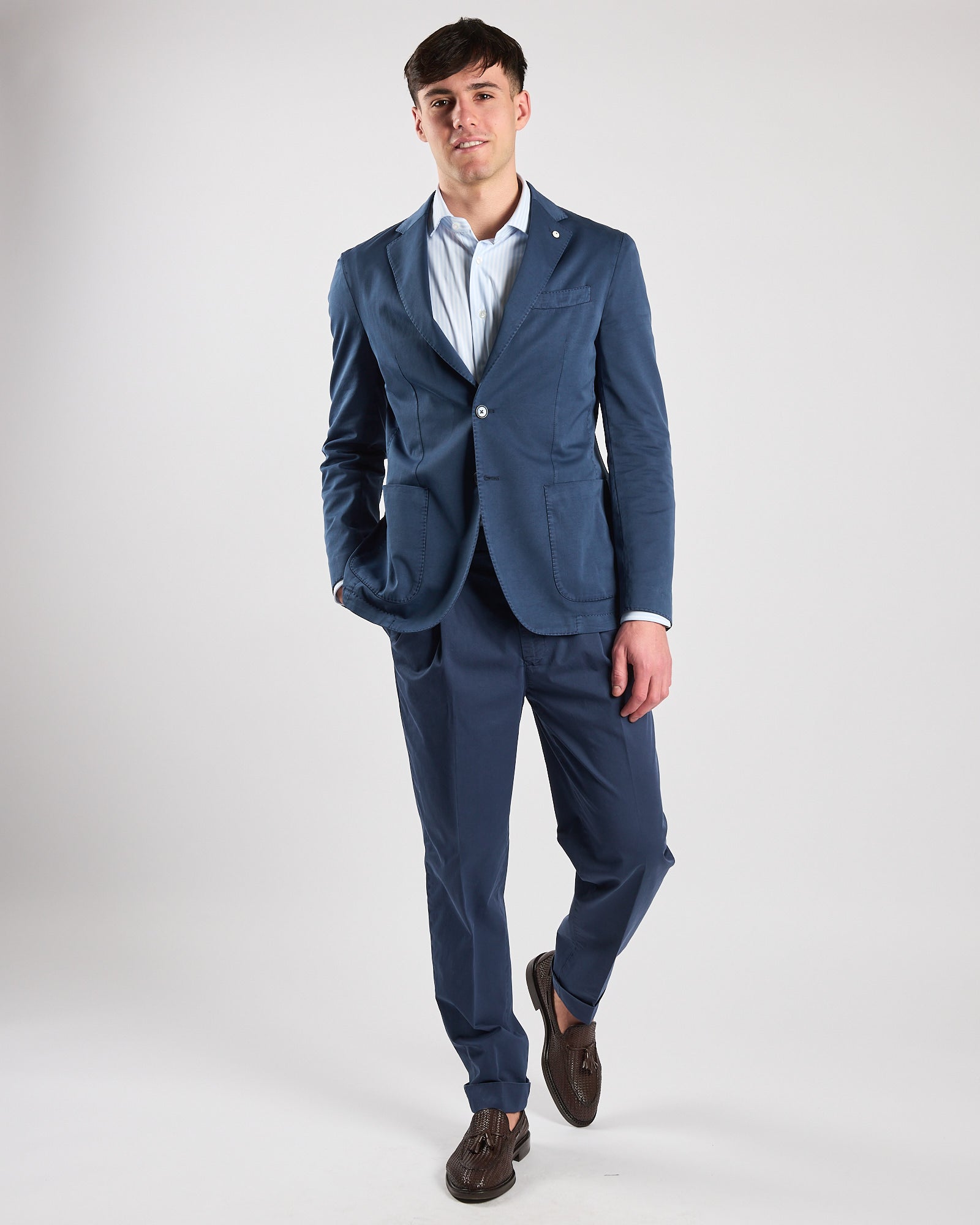 Giacca Lbm1911 un petto blu