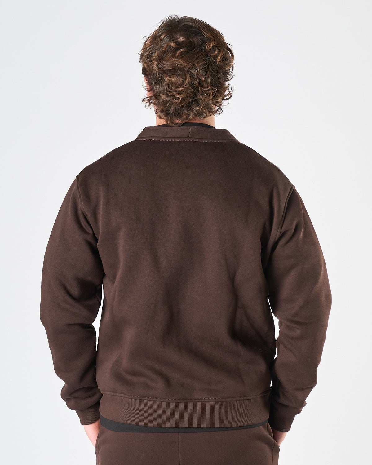 Cardigan Aimé in felpa moro