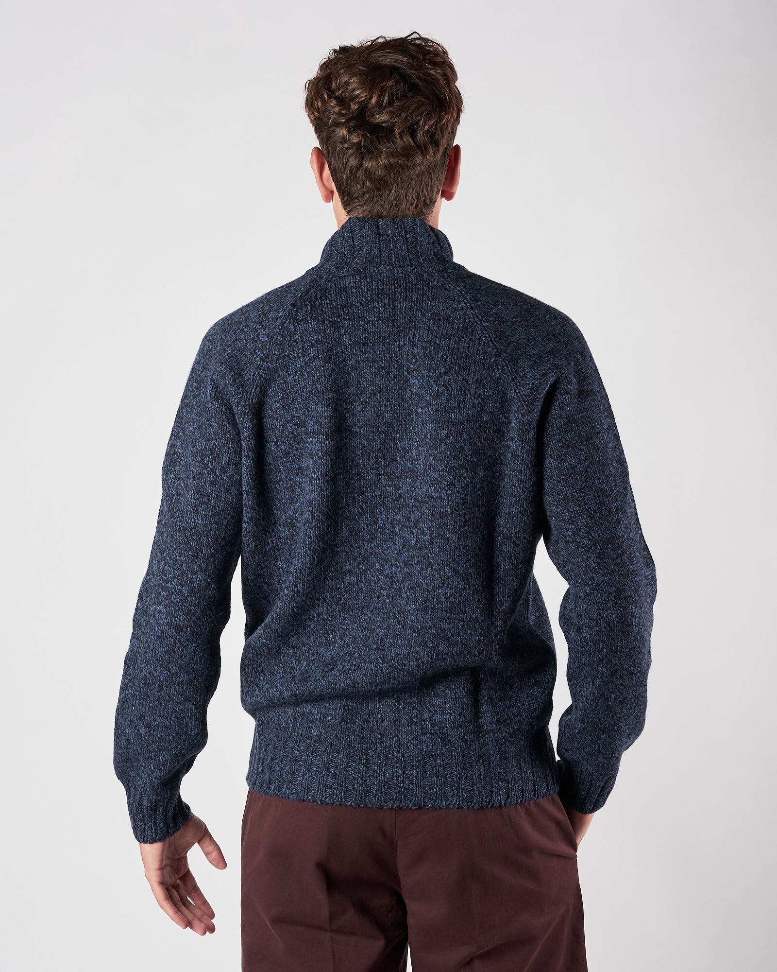 Maglia A|STORE lupo con zip blu