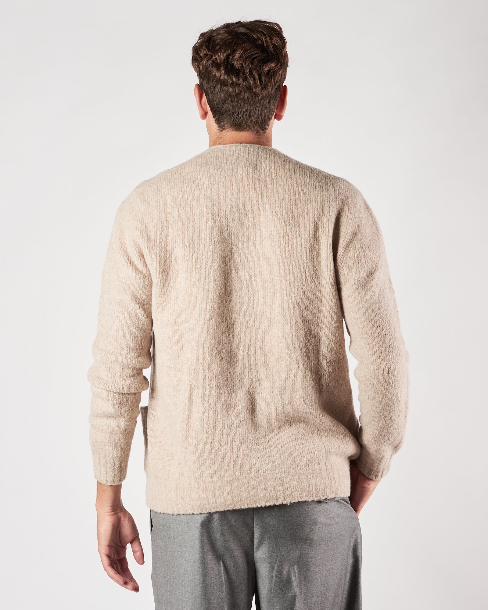 Cardigan A|STORE con bottoni beige