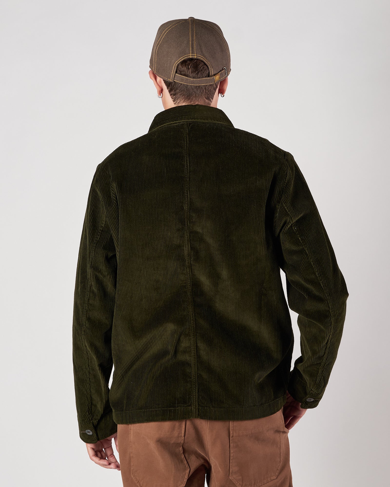 Giacca camicia Bl'ker in velluto verde